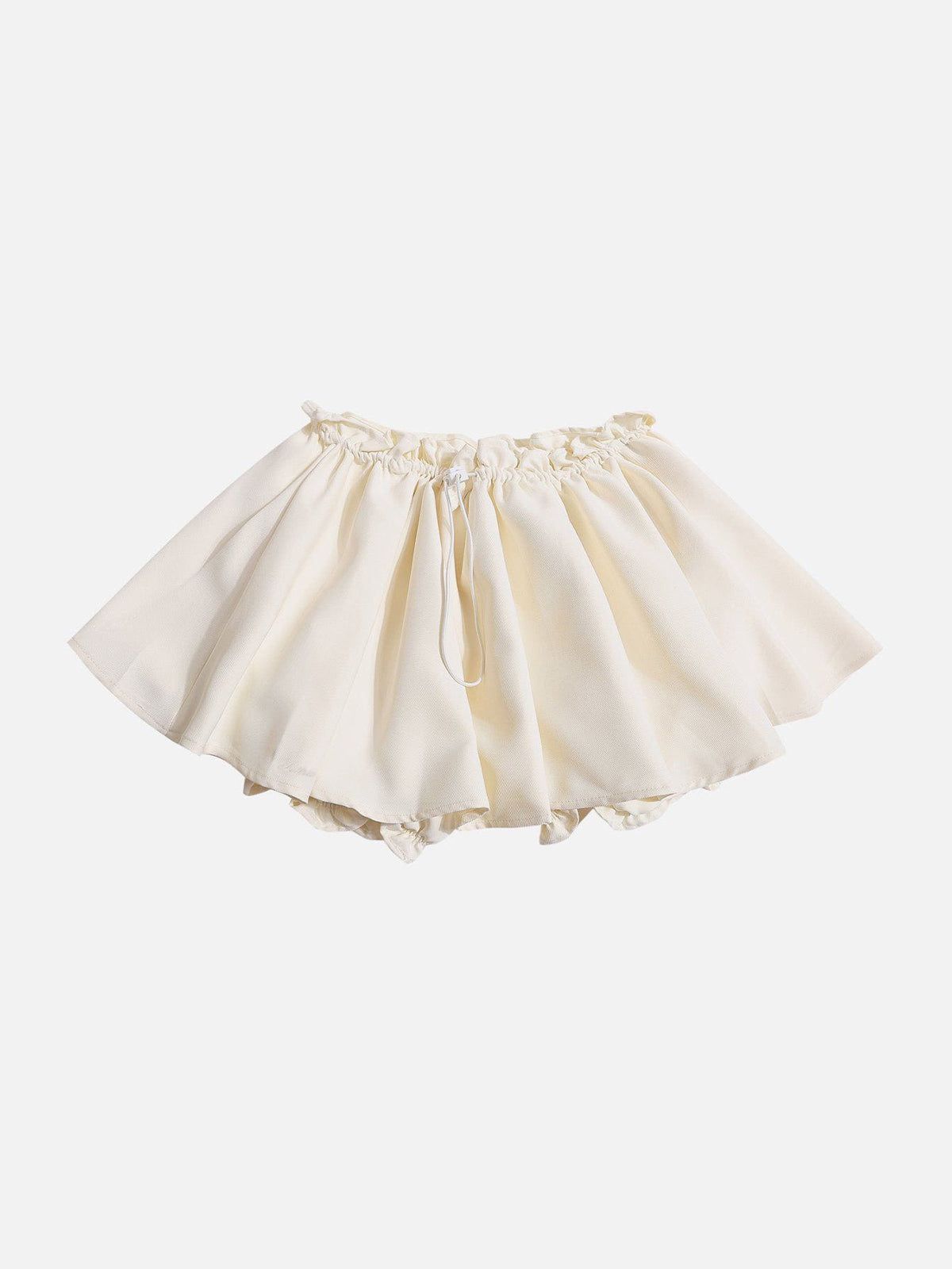 Pleated Skirt with Elastic Waist & Drawstring | Aelfric Eden