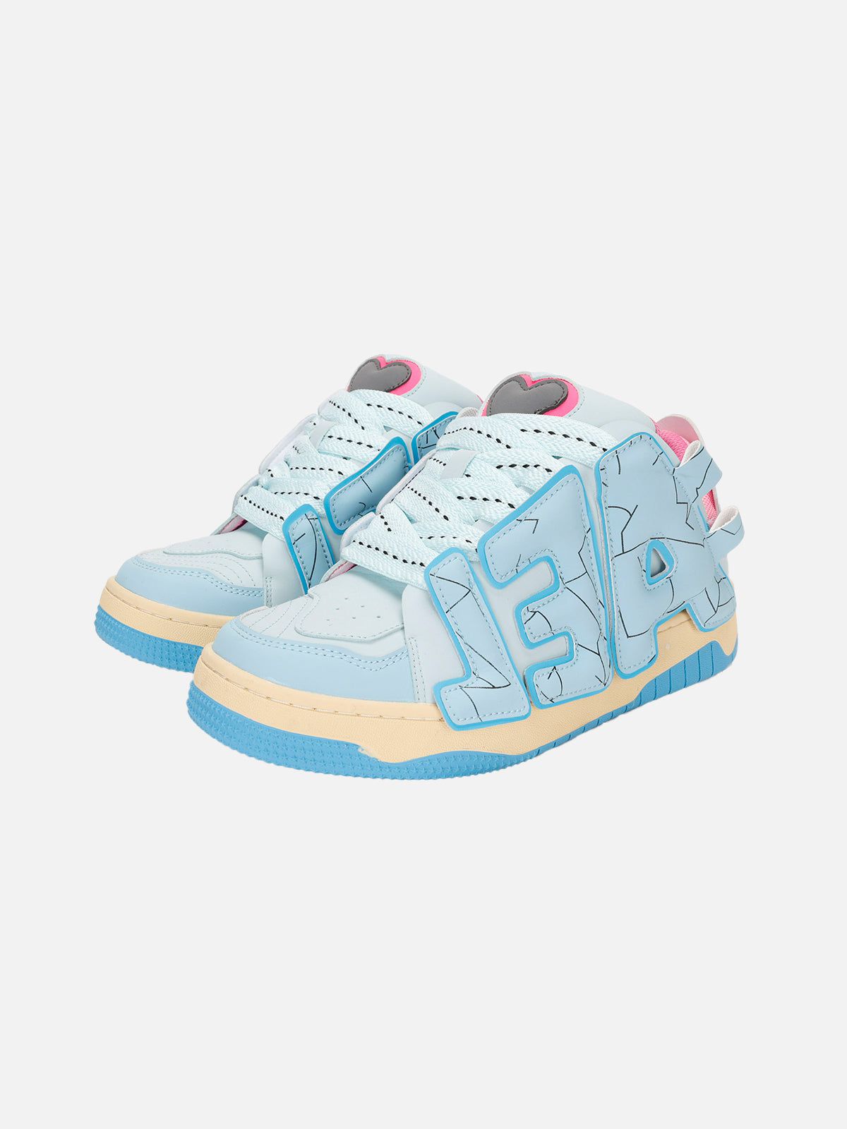 Skate Shoes with Embroidery & Rubber Sole for Stability | StarryClimb