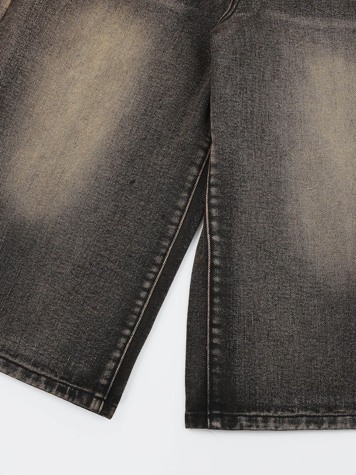 Vintage Washed Longline Denim Shorts for Men & Women | Aelfric Eden