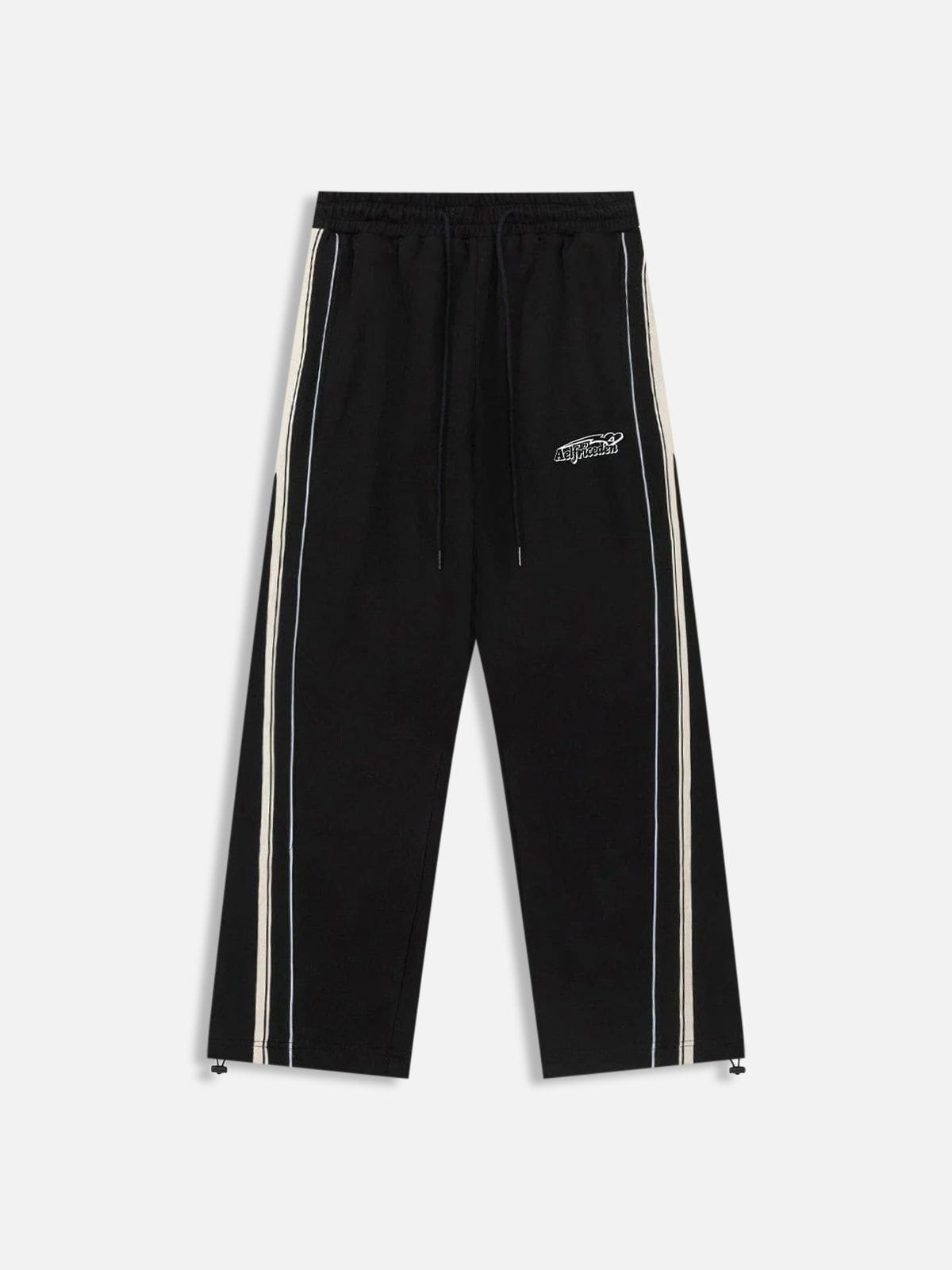 Color Block Stripe Sweatpants with Elastic Waistband | Aelfric Eden