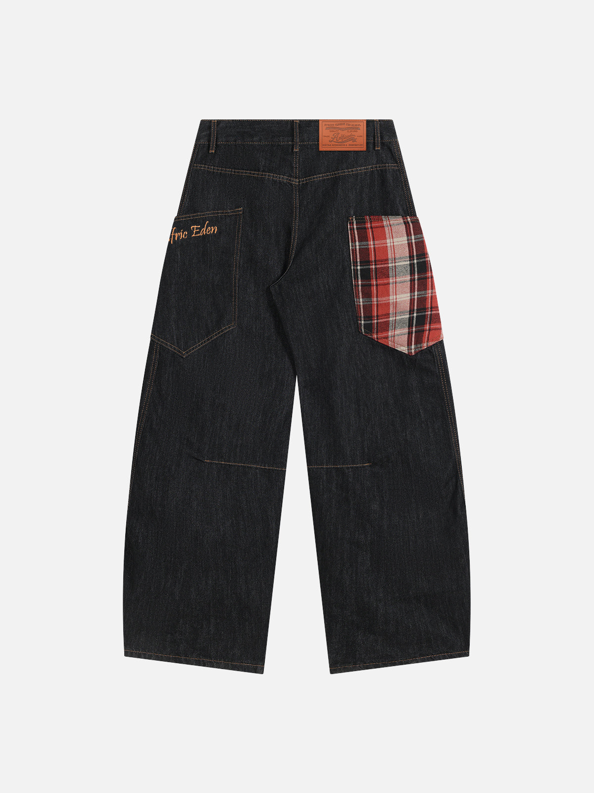 Super Baggy Jeans for Women with Plaid Pockets | Aelfric Eden