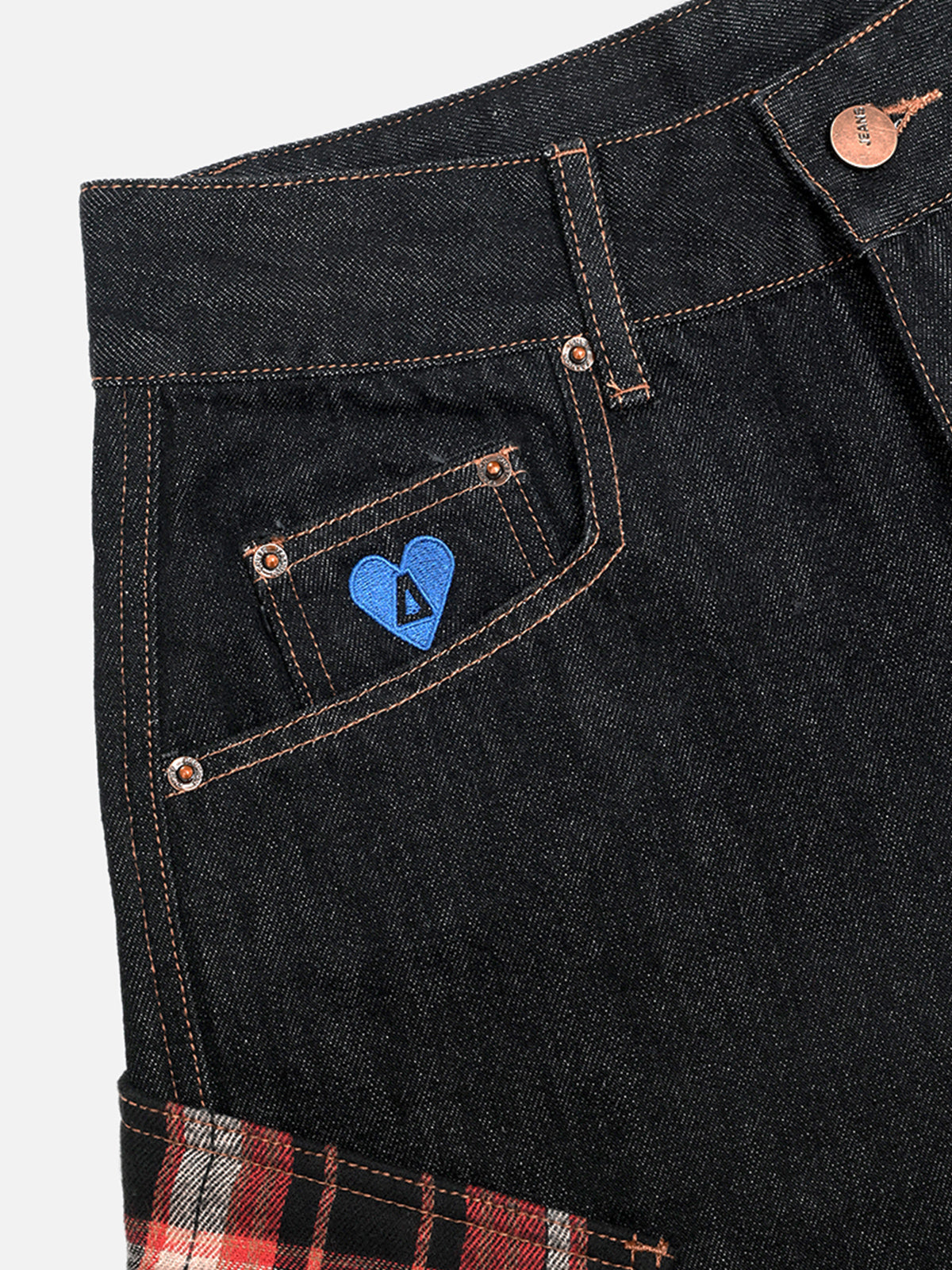 Super Baggy Jeans for Women with Plaid Pockets | Aelfric Eden