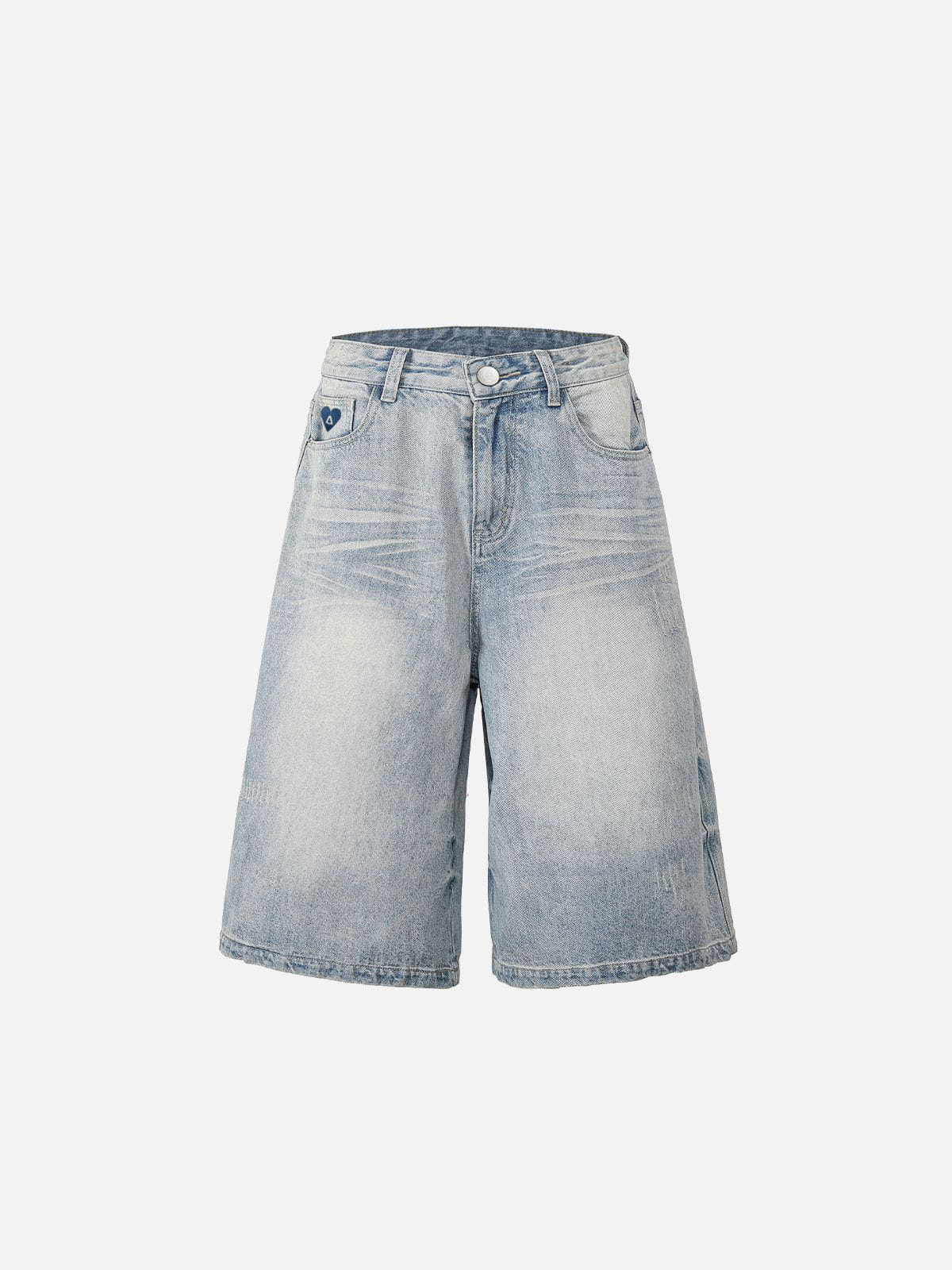 Distressed Washed Denim Jorts for Men | Aelfric Eden
