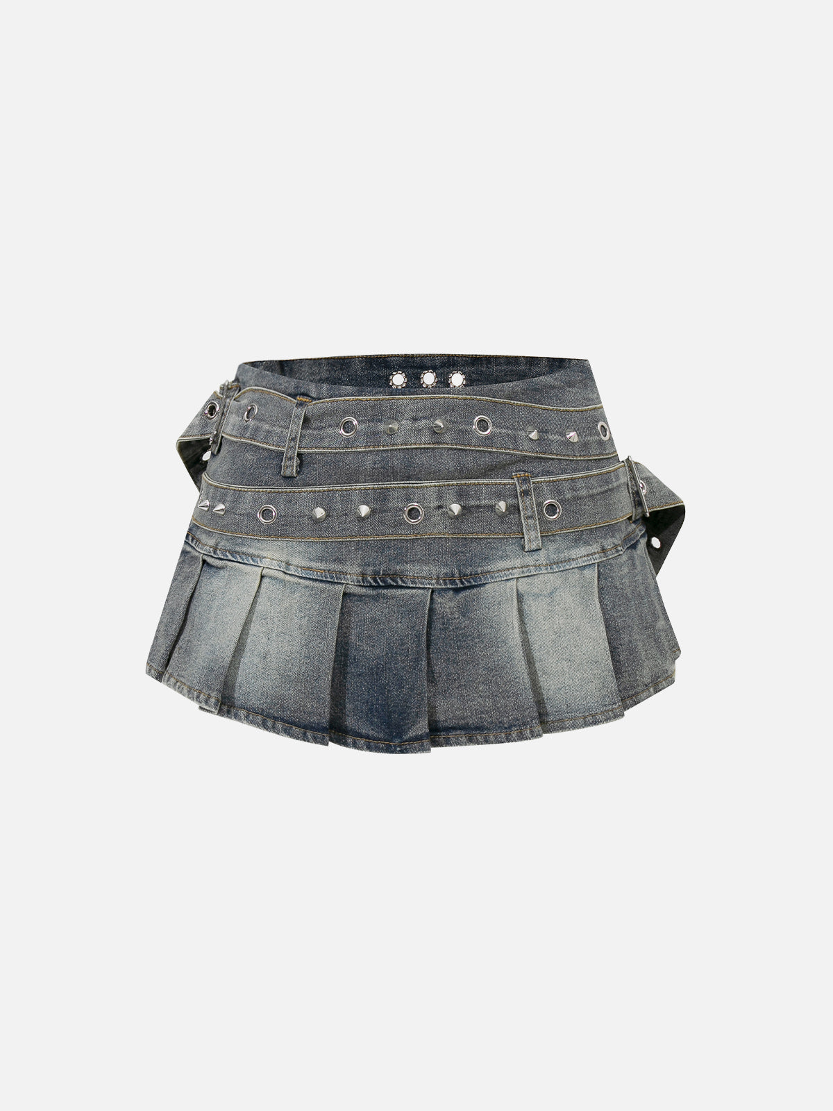 Double Belt Washed Skirt - Aelfric Eden | Cotton Blend & Wrinkle-Resistant