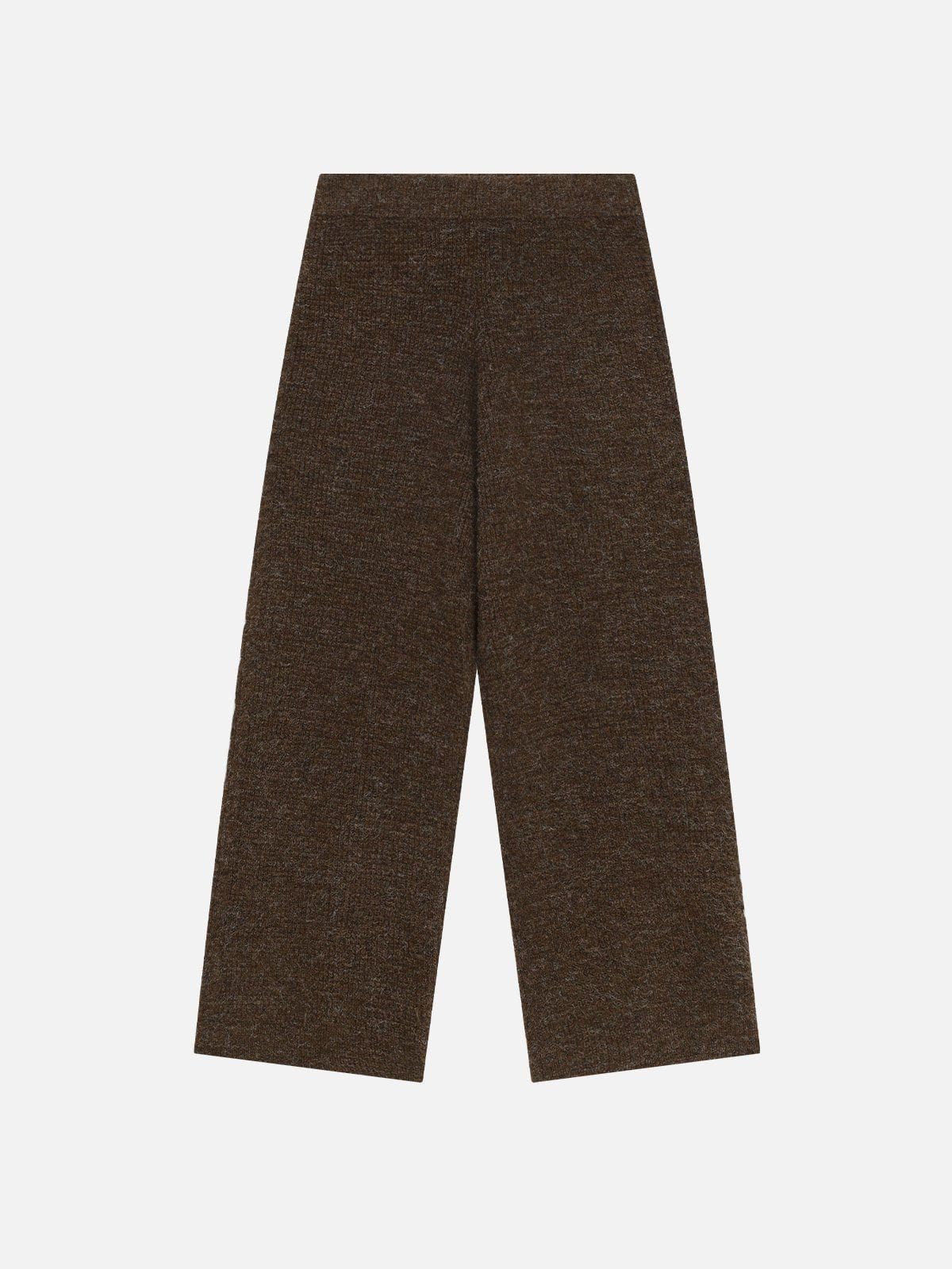 Comfortable Solid Knit Pants for Casual Wear | Aelfric Eden