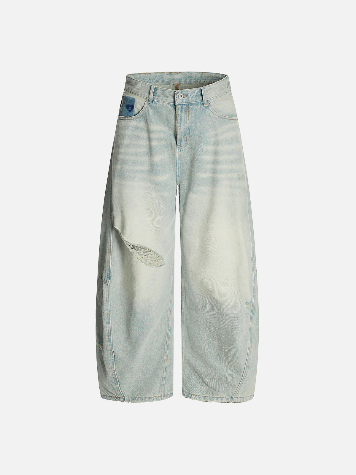 Washed Distressed Baggy Jeans for Men | Aelfric Eden