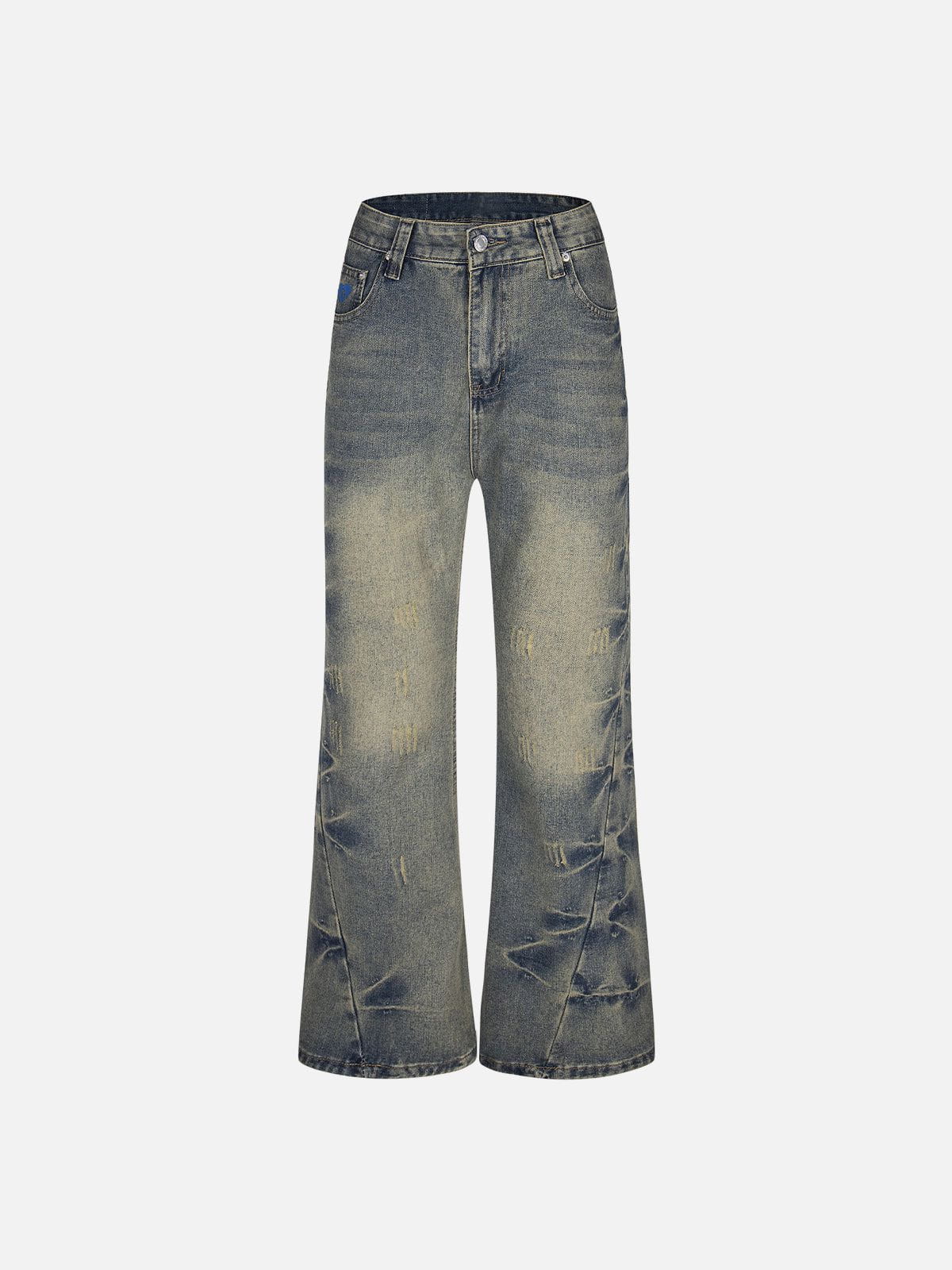 Washed Texture Bootcut Jeans for Men | Aelfric Eden