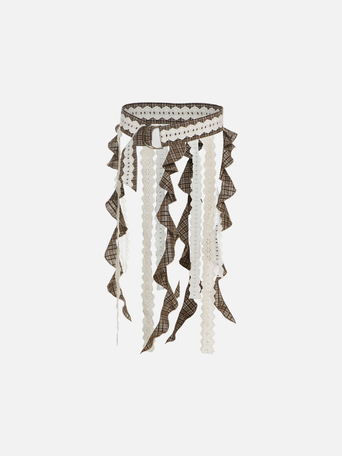 Lace Plaid Belt for Women | Delicate Polyester Waist Belt 75cm
