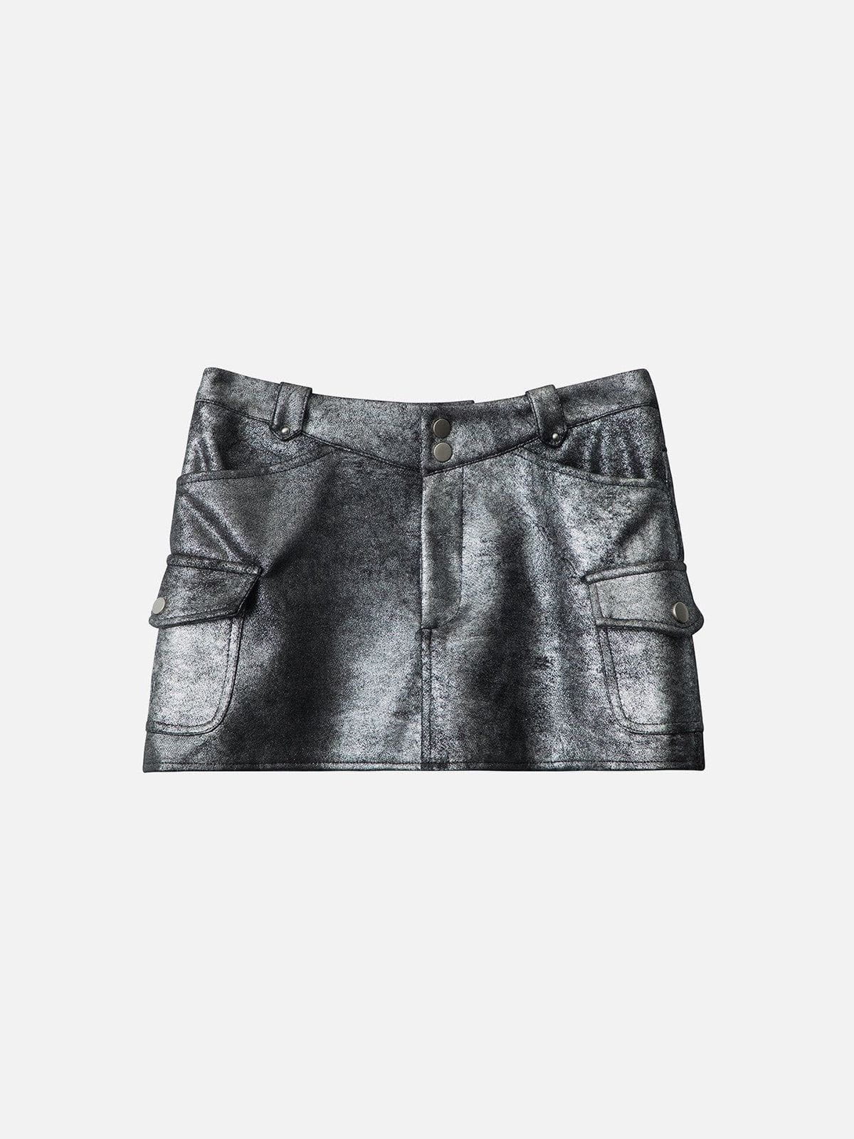 Metallic Skirt with Pockets for Women | Aelfric Eden