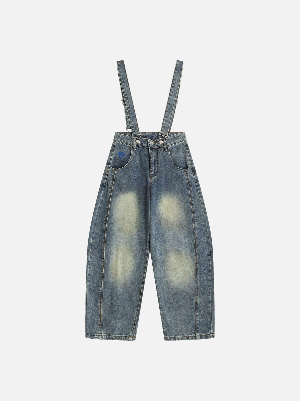 Washed Barrel Denim Overalls for Men & Women | Aelfric Eden