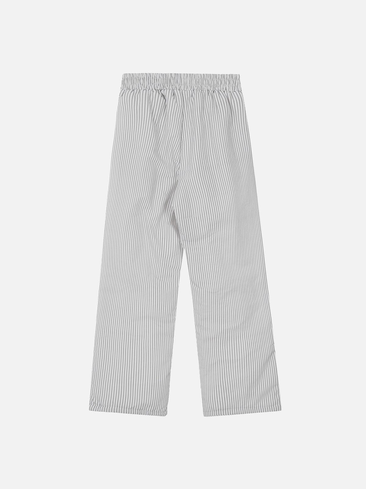 Striped Embroidery Track Pants for Men | Aelfric Eden
