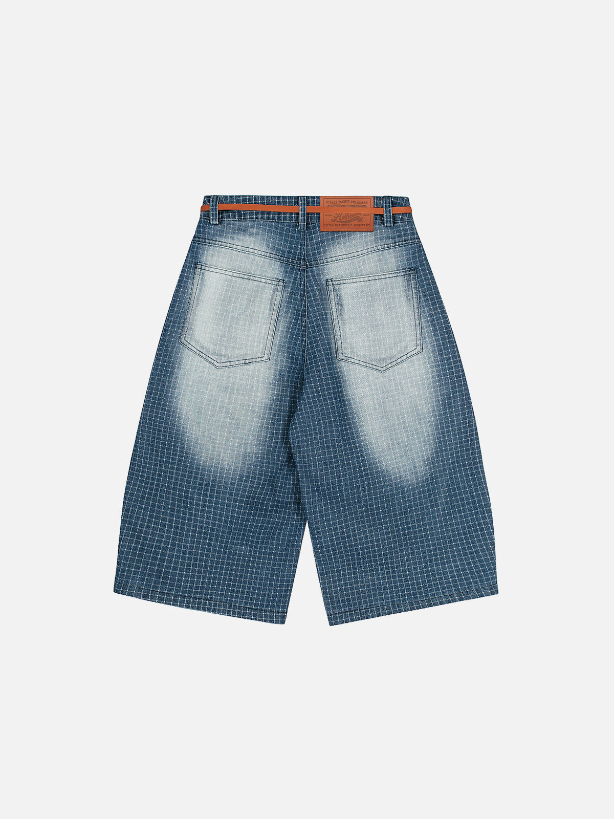 Vintage Plaid Washed Longline Jorts for Men | Aelfric Eden