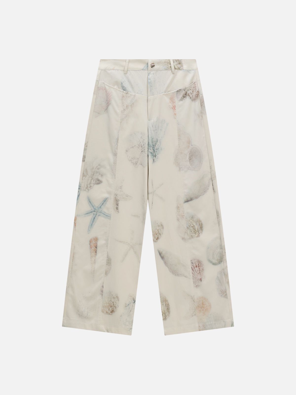 Beach Print Jeans with Blurring Design | Aelfric Eden
