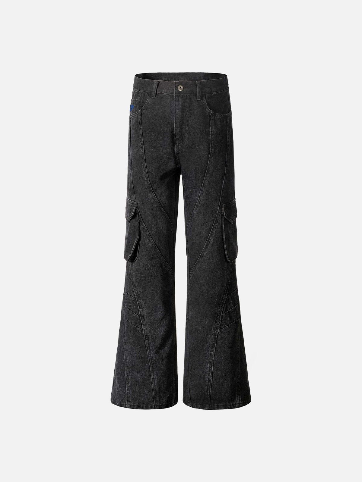 Multi Pocket Flared Jeans for Women | Aelfric Eden