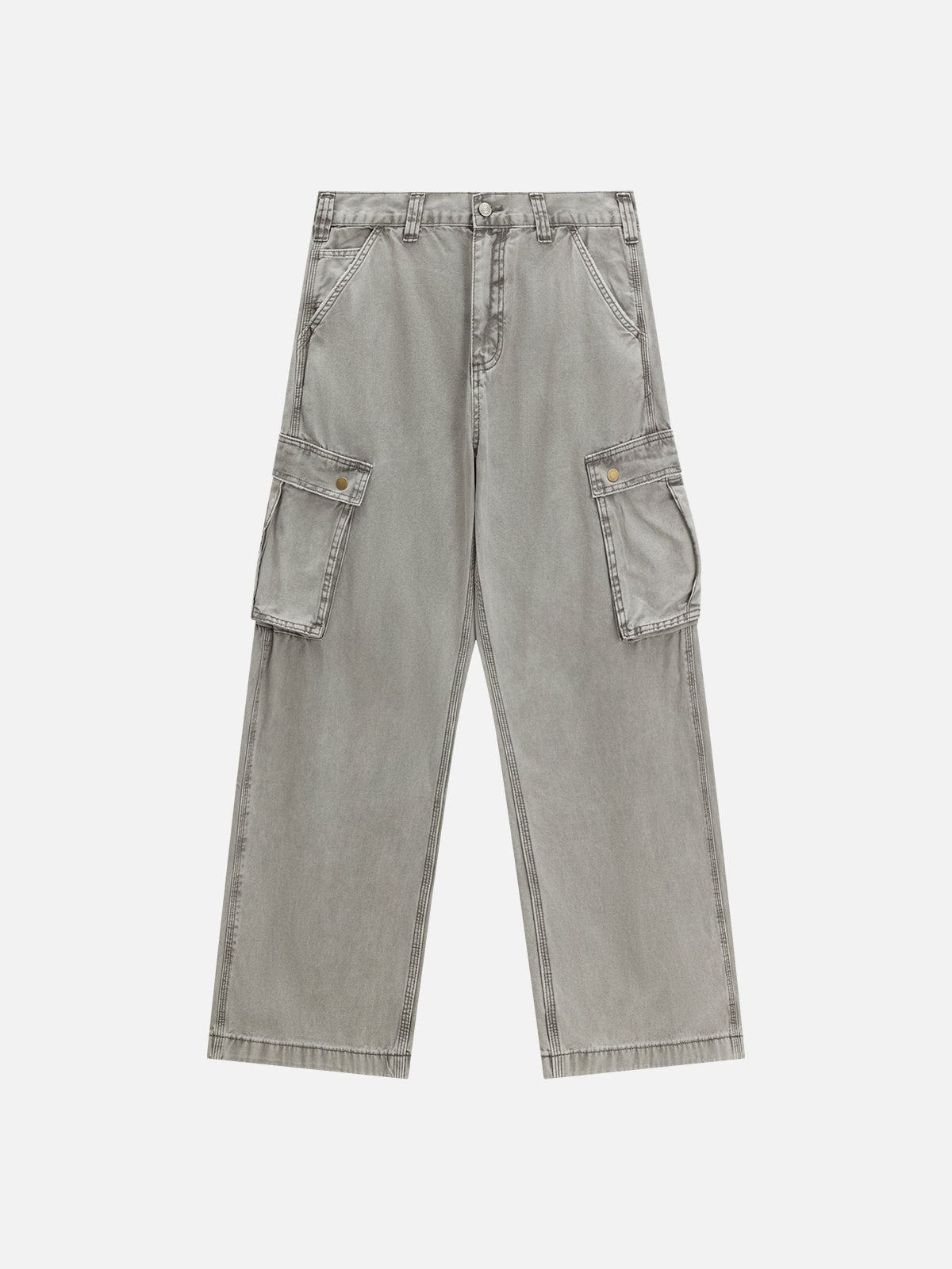 Multi Pocket Washed Cotton Pants for Men | Aelfric Eden