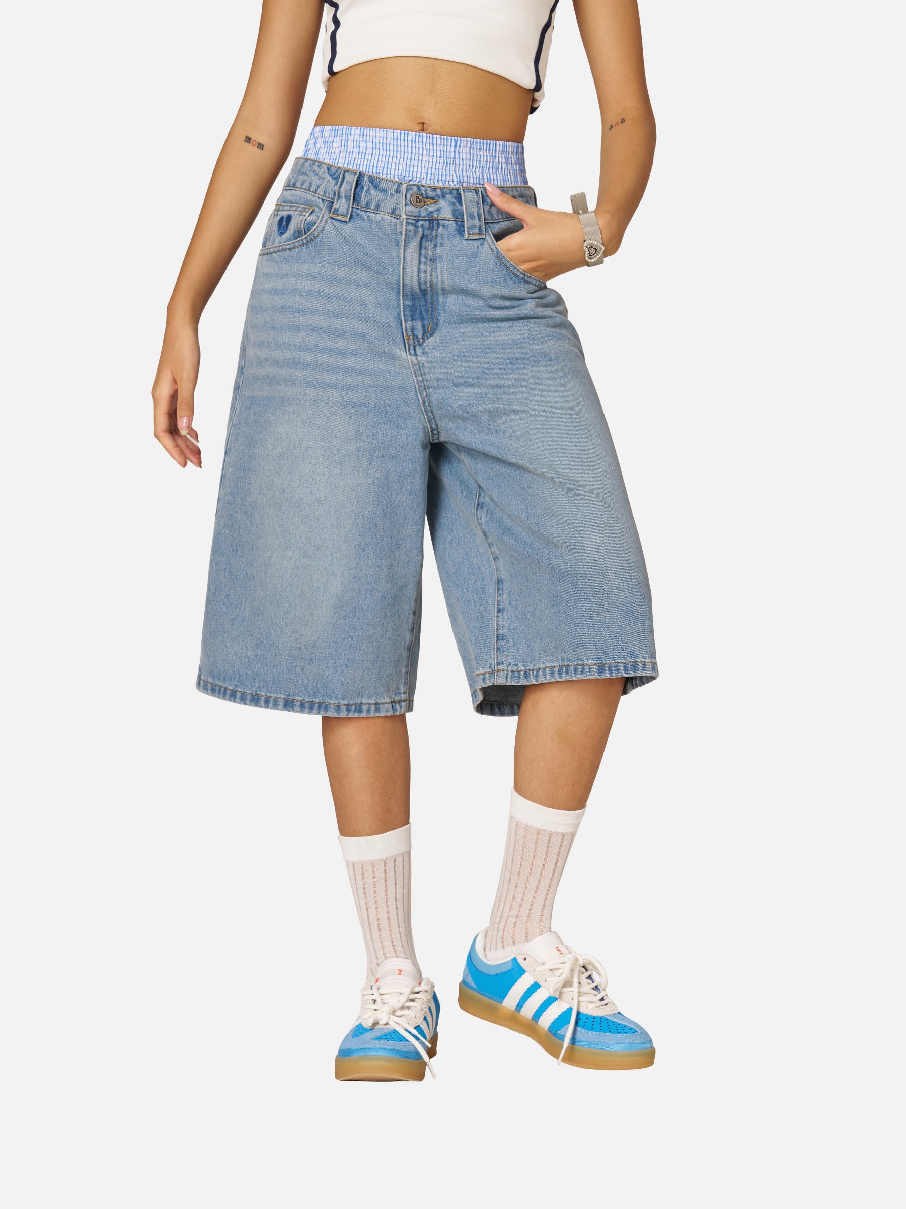 Double Waist Denim Shorts for Men | Aelfric Eden Jorts