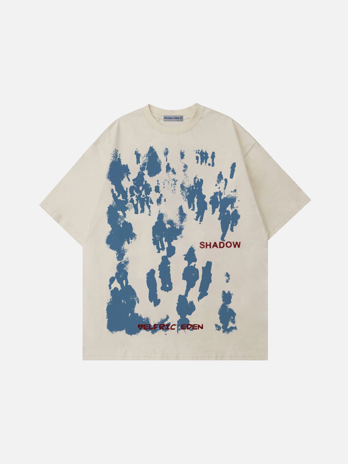 Graffiti Print Cotton Tee for Casual Wear | Aelfric Eden