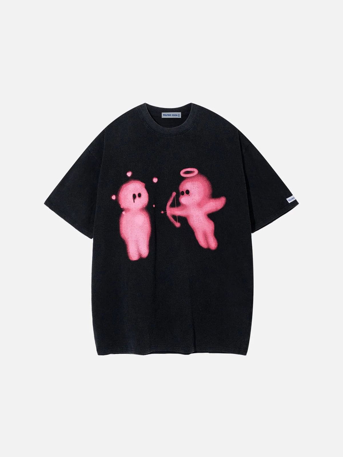 Cupid's Love Arrow Graphic Tee | Aelfric Eden Cotton Oversized T-Shirt