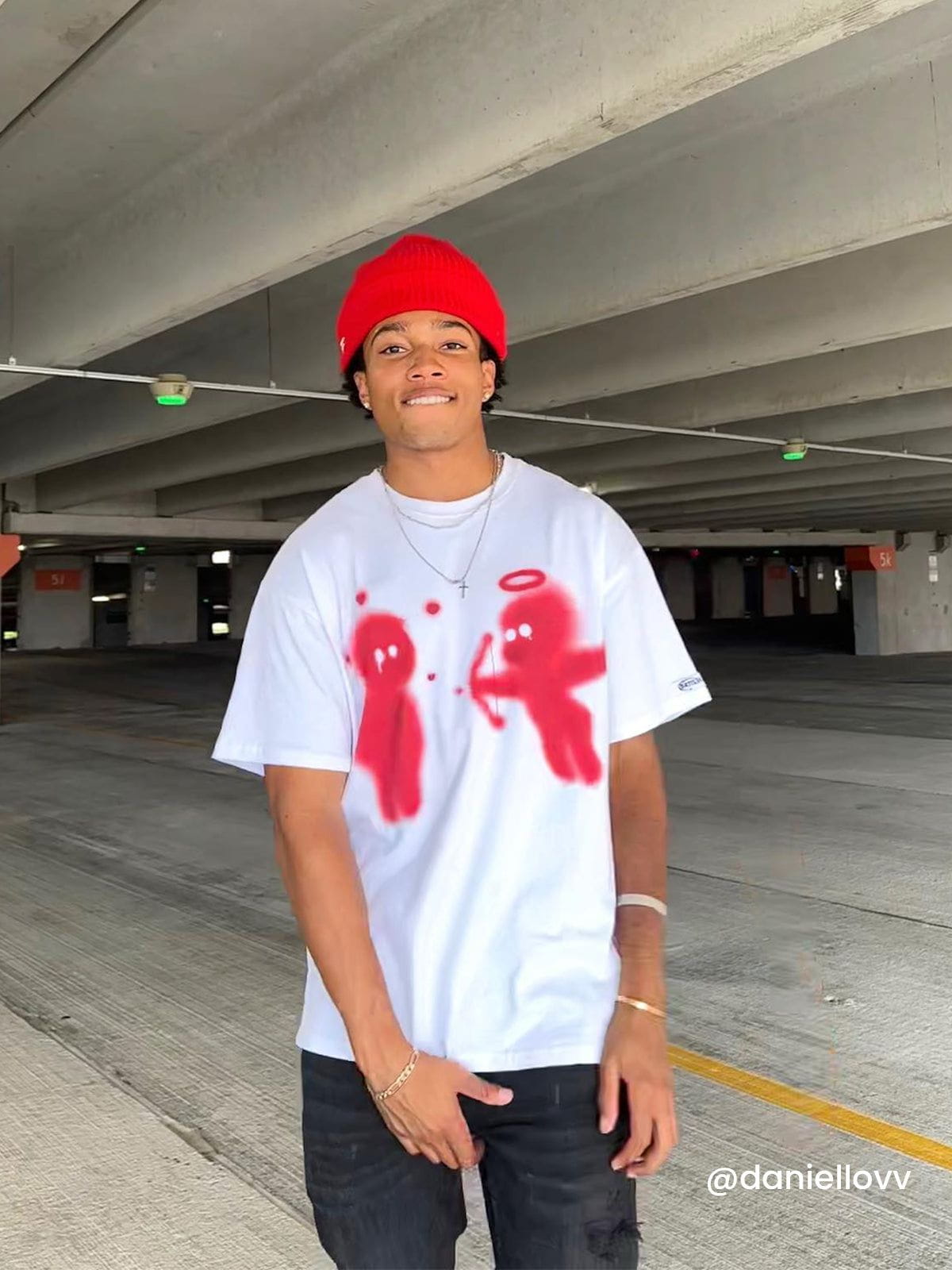 Cupid's Love Arrow Graphic Tee | Aelfric Eden Cotton Oversized T-Shirt