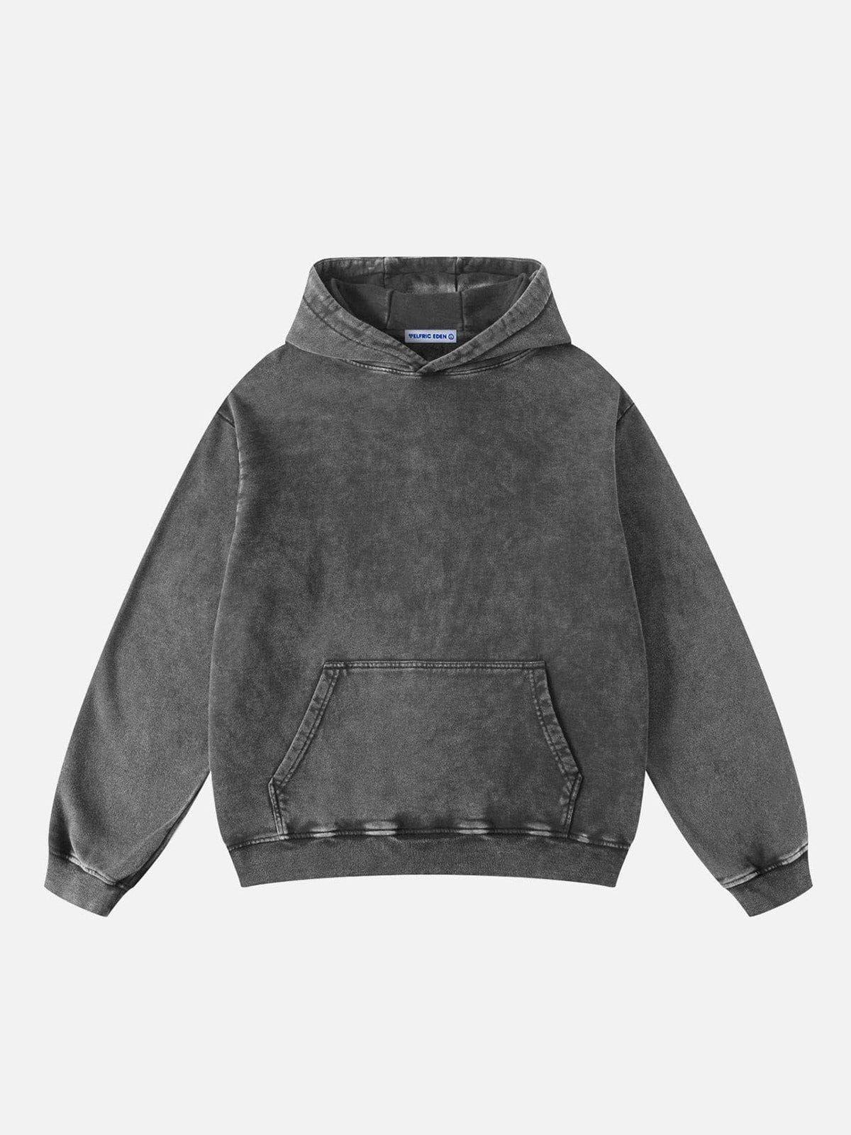 Washed Cotton Hoodie with Oversized Fit & Multi-Colored Design | Aelfric Eden