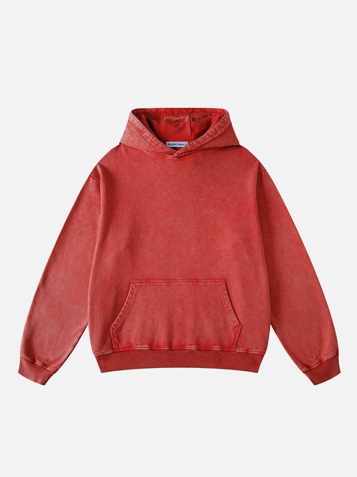 Washed Cotton Hoodie with Oversized Fit & Multi-Colored Design | Aelfric Eden