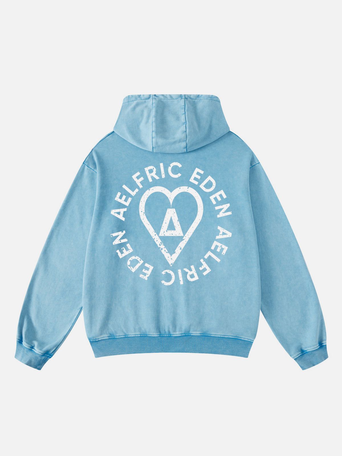 Washed Cotton Hoodie with Oversized Fit & Multi-Colored Design | Aelfric Eden