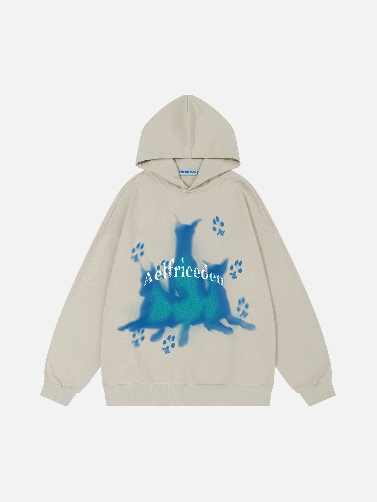 Blurring Doberman Print Hoodie for Casual Wear | Aelfric Eden