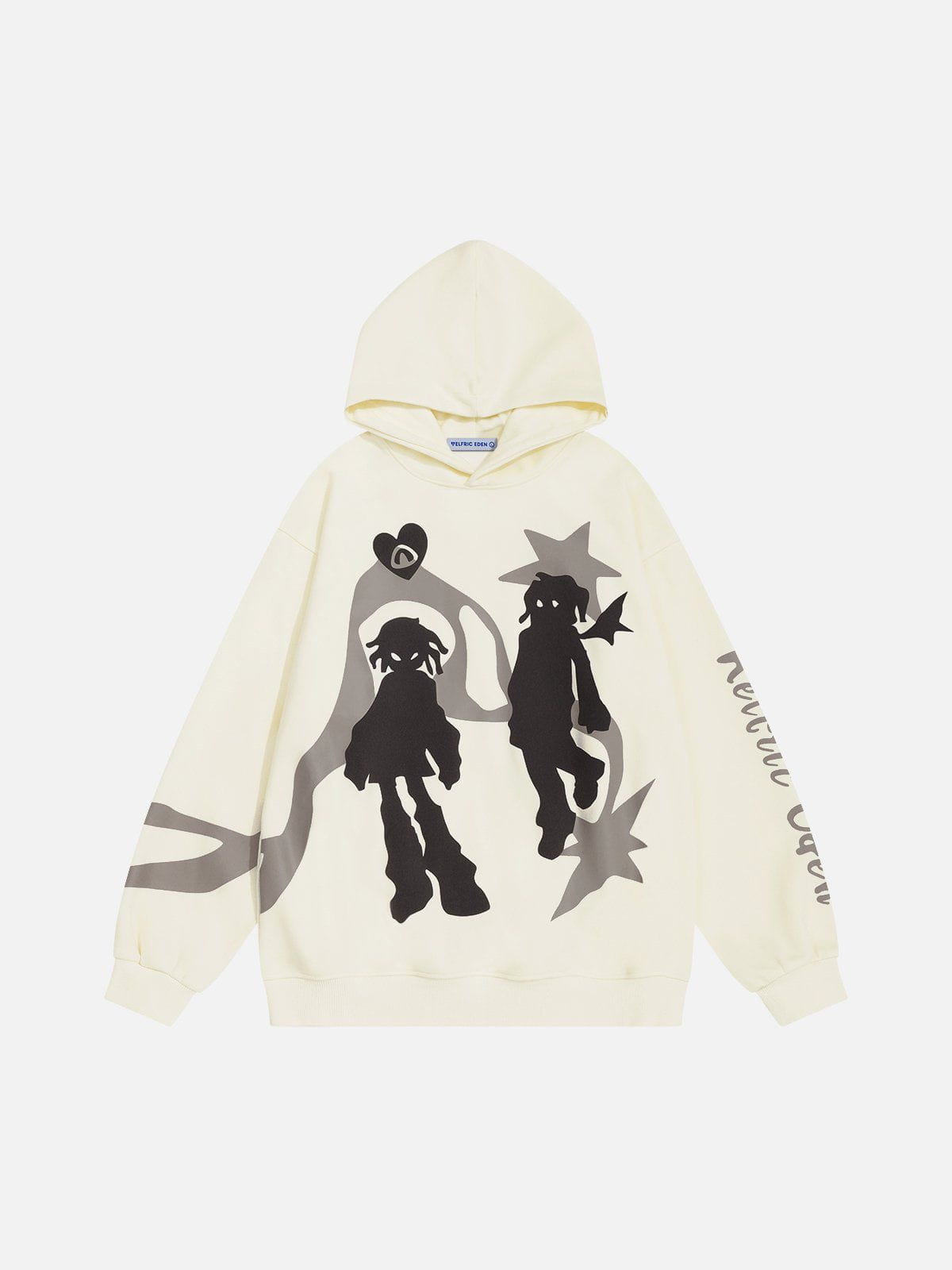 Cartoon Foam Print Hoodie with Unique Designs | Aelfric Eden