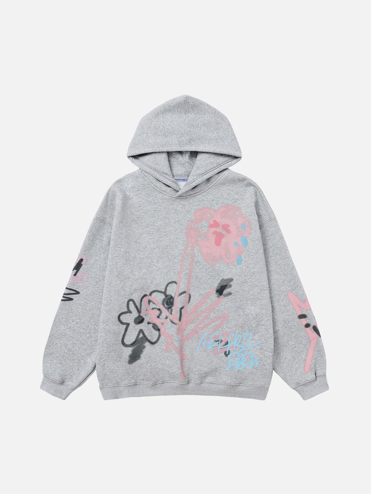 Cartoon Graffiti Print Hoodie for Men & Women | Aelfric Eden