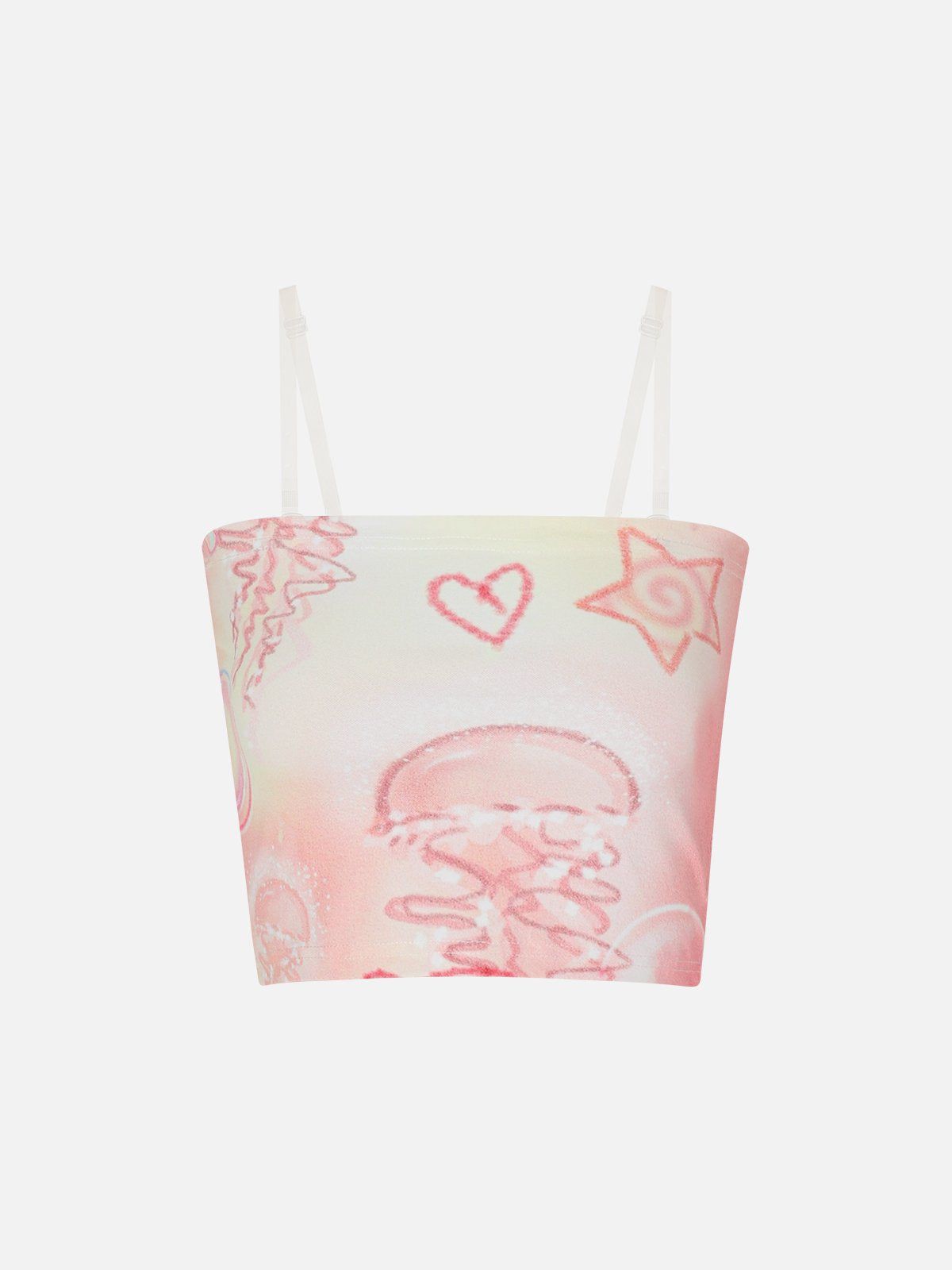 Cartoon Graphic Cami Top with Heart Star Print | Aelfric Eden