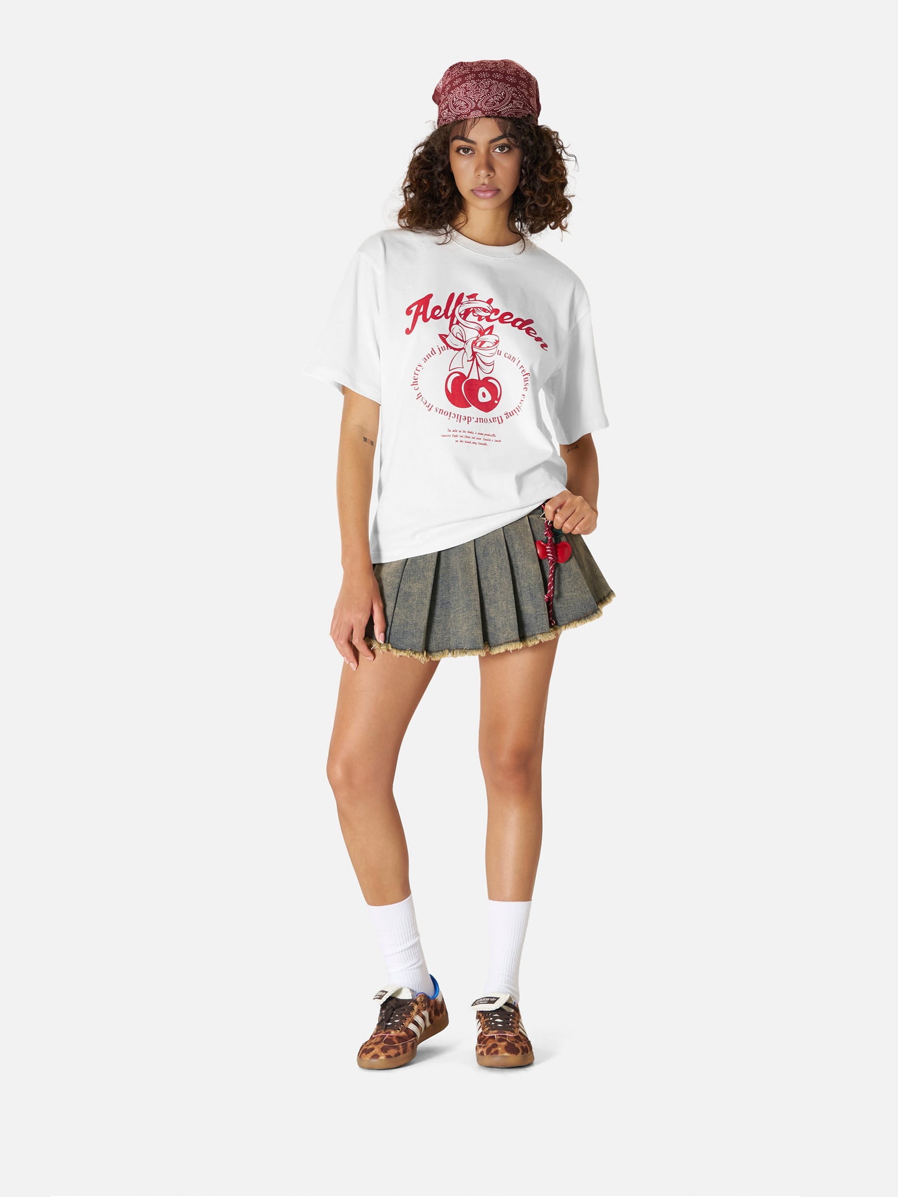 Cherry Print Graphic Tee for Men | Aelfric Eden