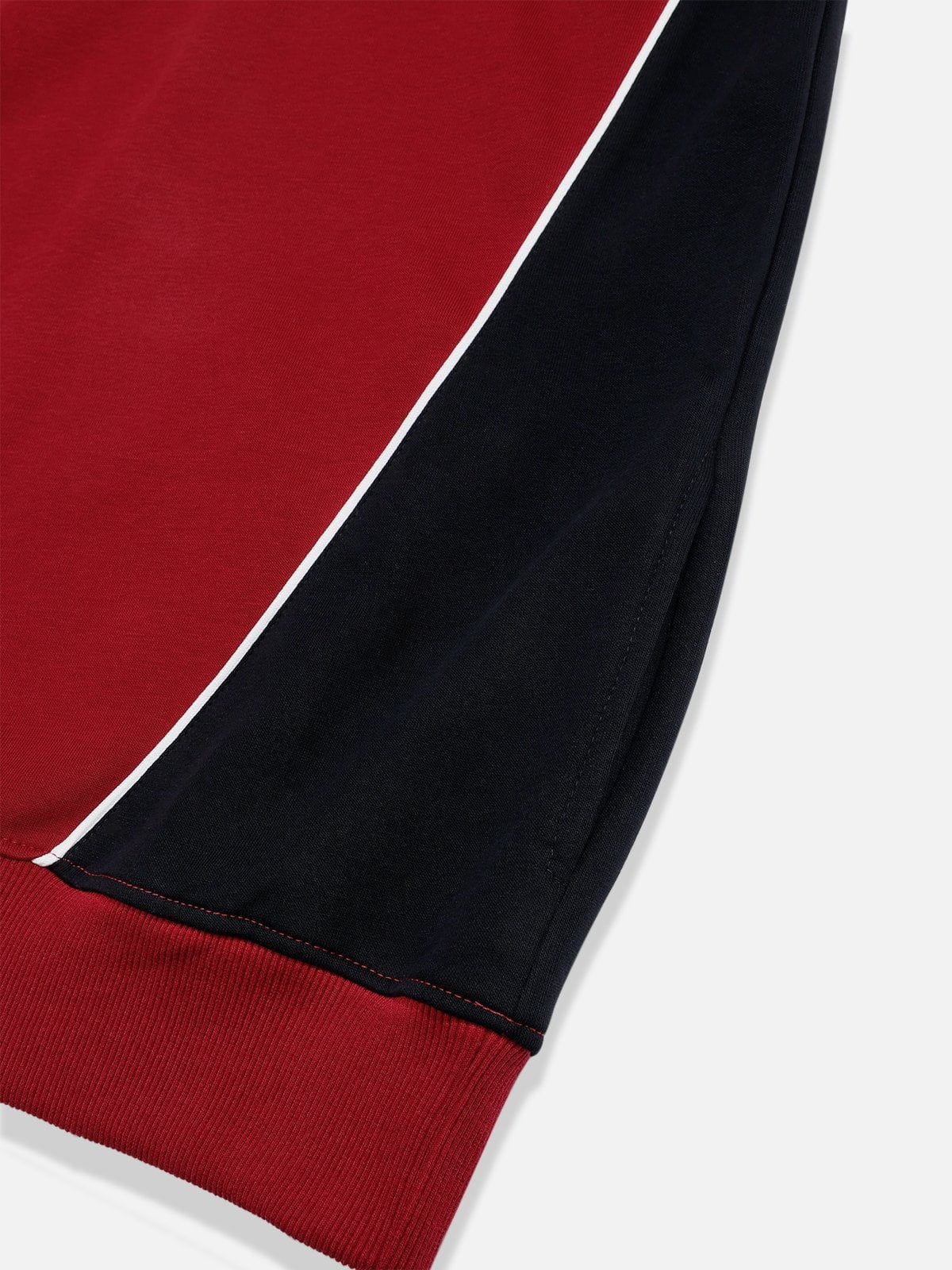 Color Block Hoodie with Embroidery Details | Aelfric Eden