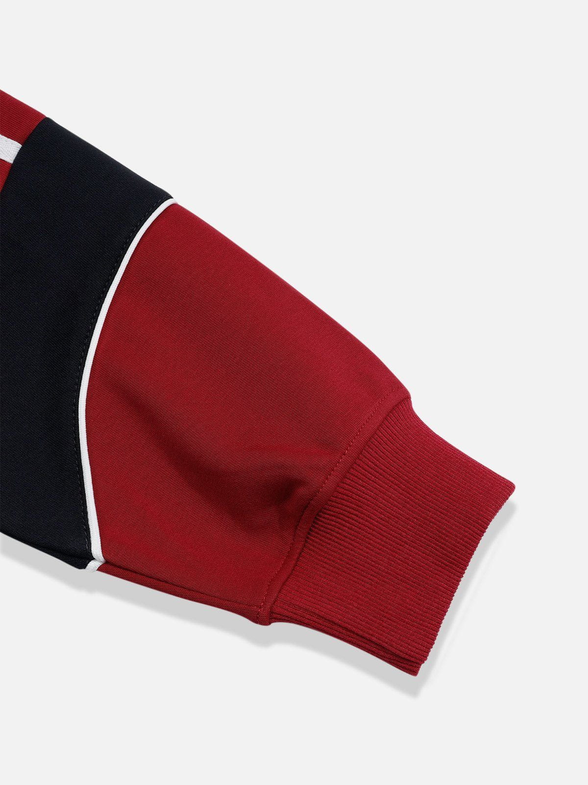 Color Block Hoodie with Embroidery Details | Aelfric Eden