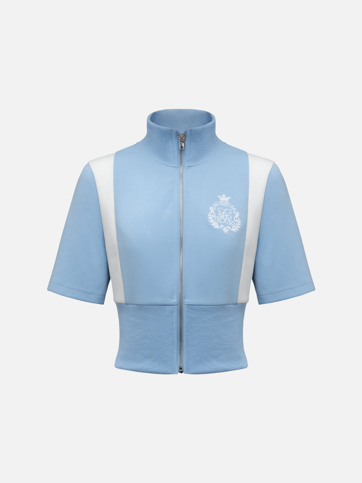 Embroidery Zip-Up Knit Tee | Aelfric Eden