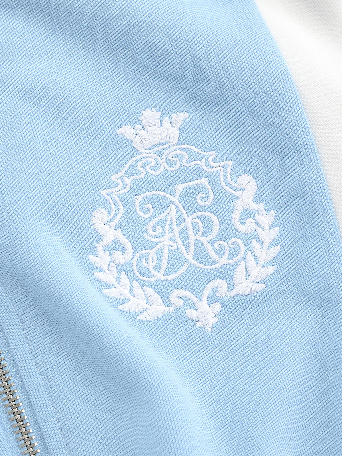 Embroidery Zip-Up Knit Tee | Aelfric Eden