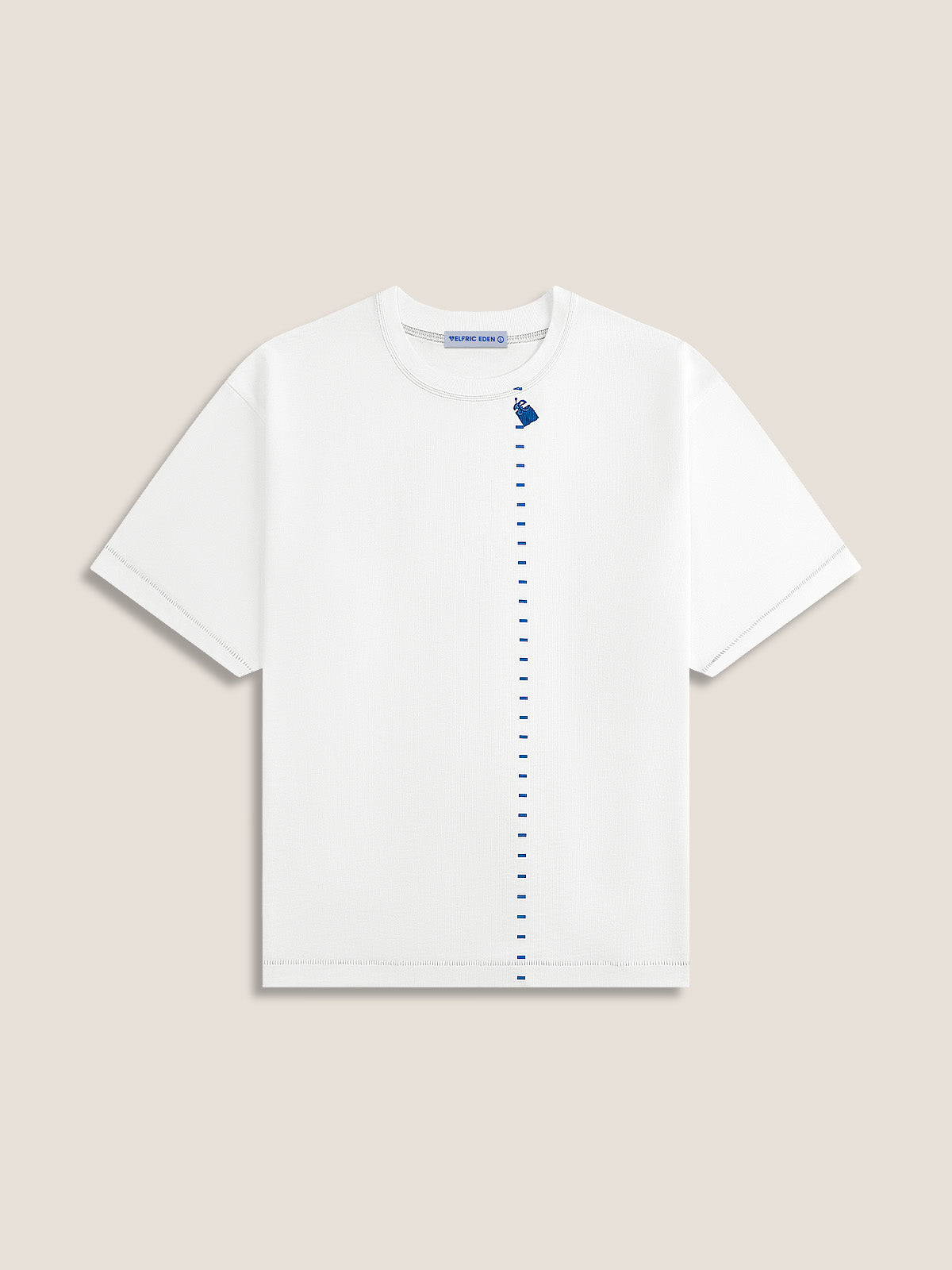 Essential Stitch Line Cotton Tee for Men | Aelfric Eden