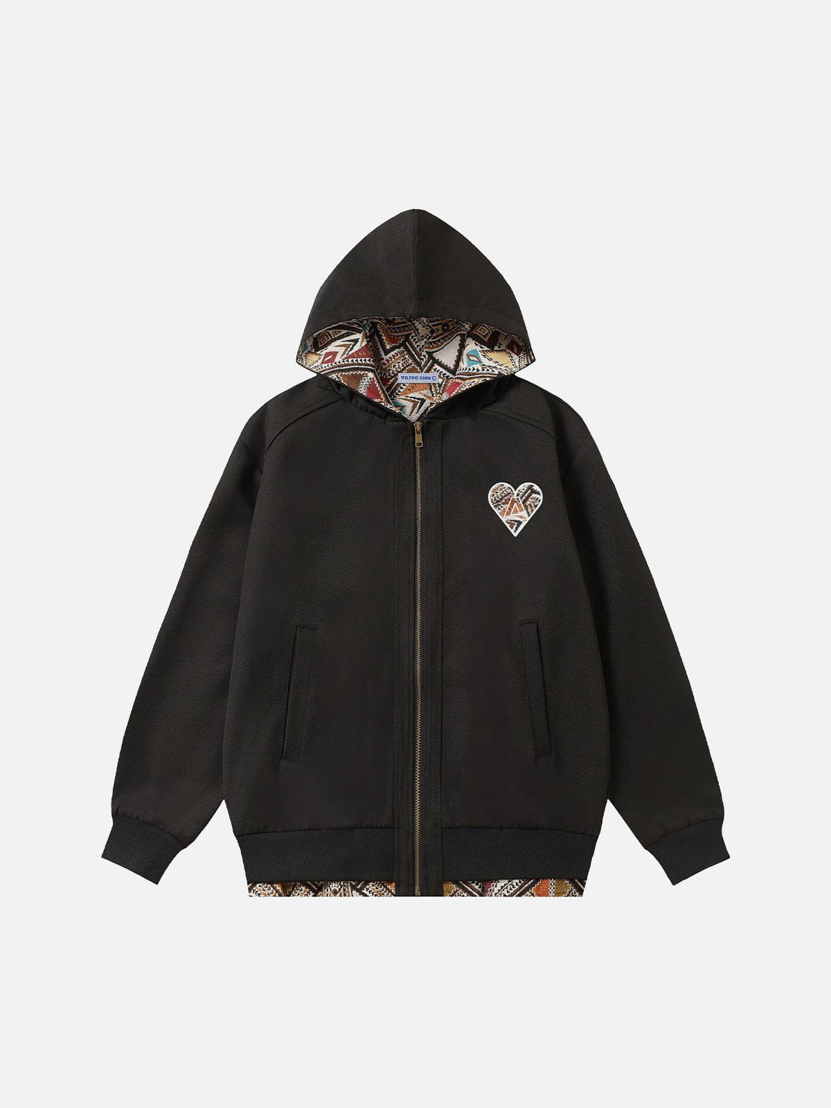Fair Isle Patchwork Zip Up Hoodie for Men & Women | Aelfric Eden