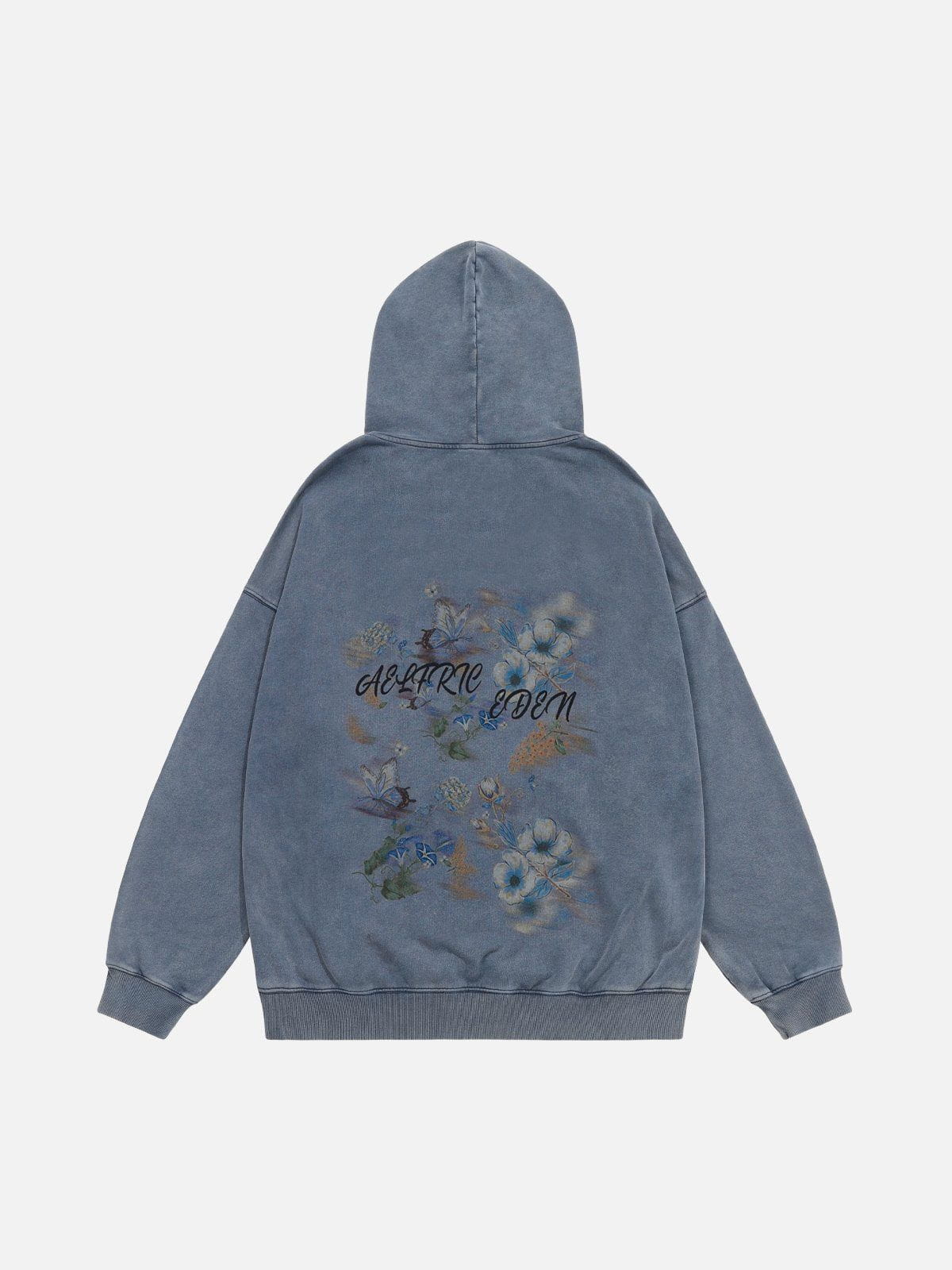 Vintage Floral Print Hoodie for Men & Women | Aelfric Eden