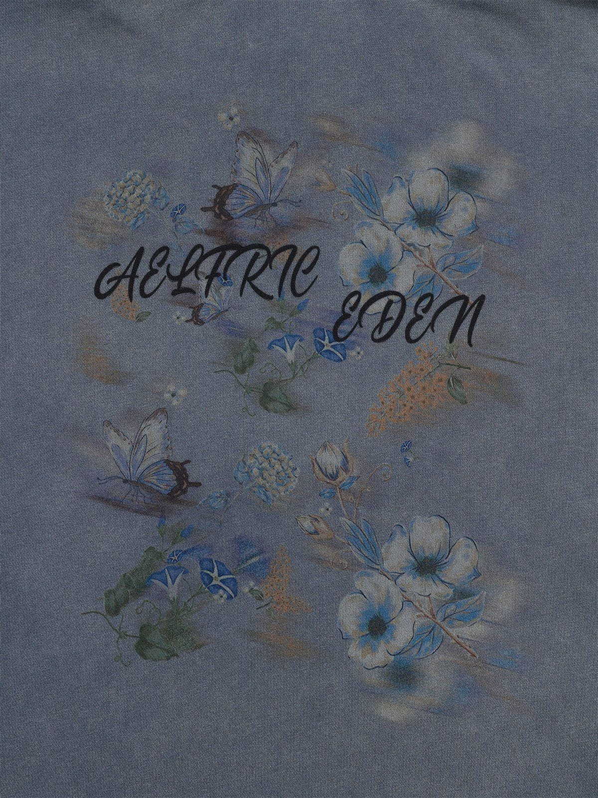 Vintage Floral Print Hoodie for Men & Women | Aelfric Eden