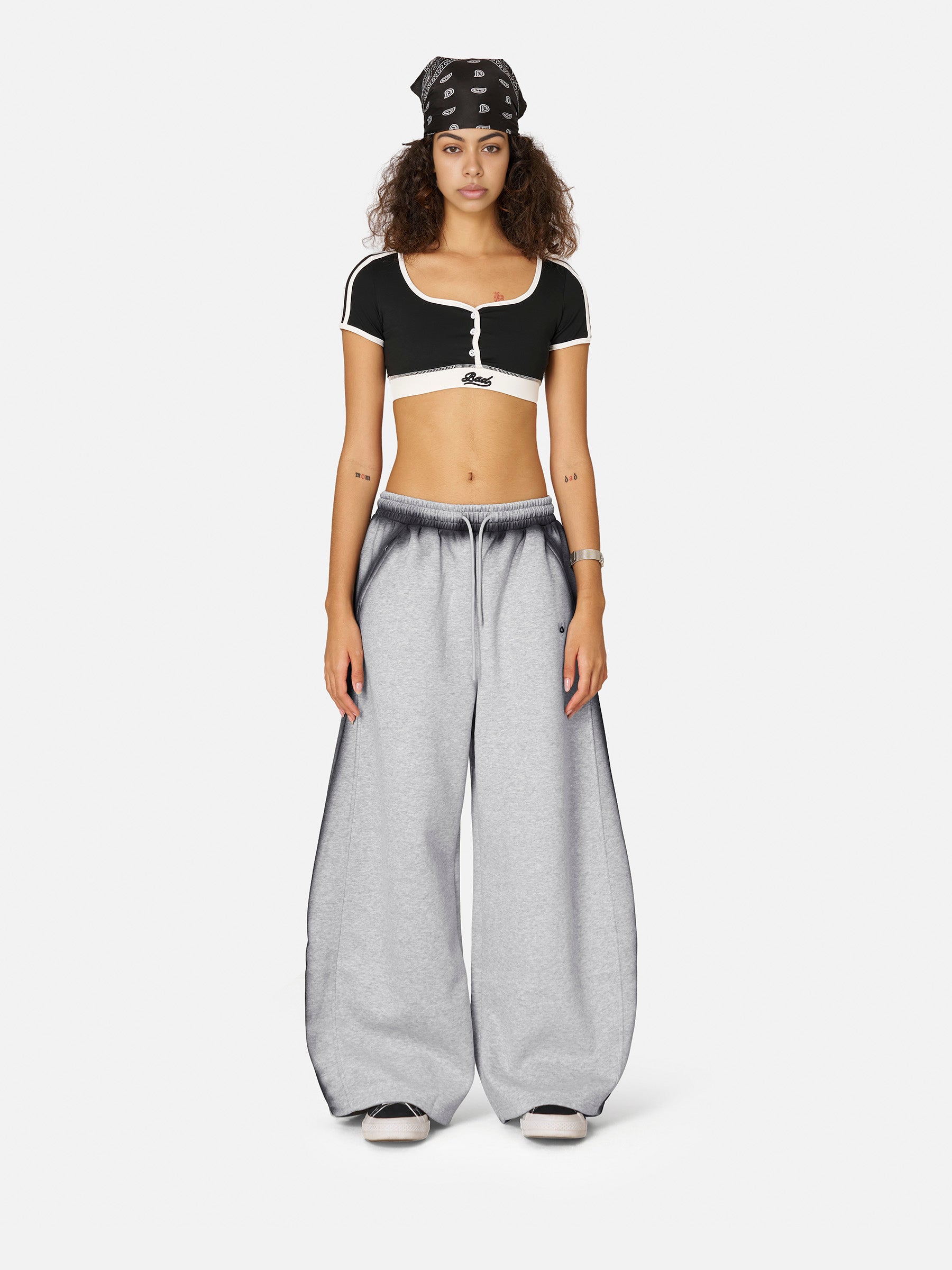 Baggy Sweatpants for Men - 100% Cotton Gothic Letter Design | Aelfric Eden