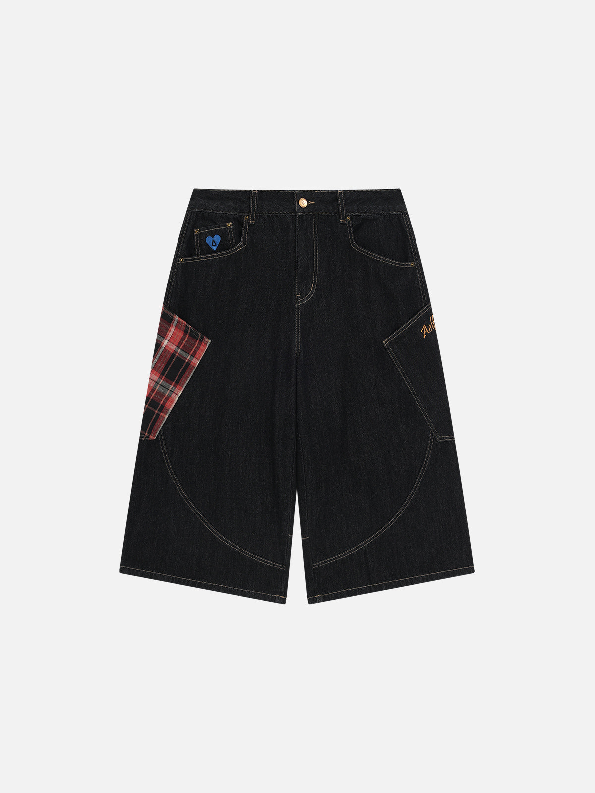 Plaid Pocket Longline Jorts for Men | Aelfric Eden Streetwear