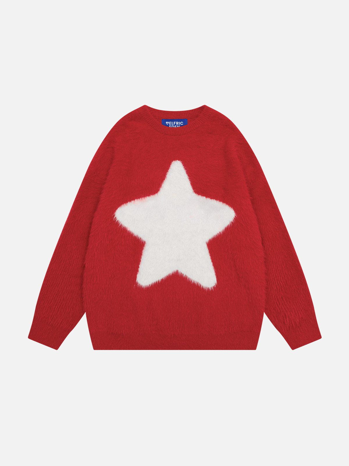 Star Graphic Red Sweater for Winter | Aelfric Eden