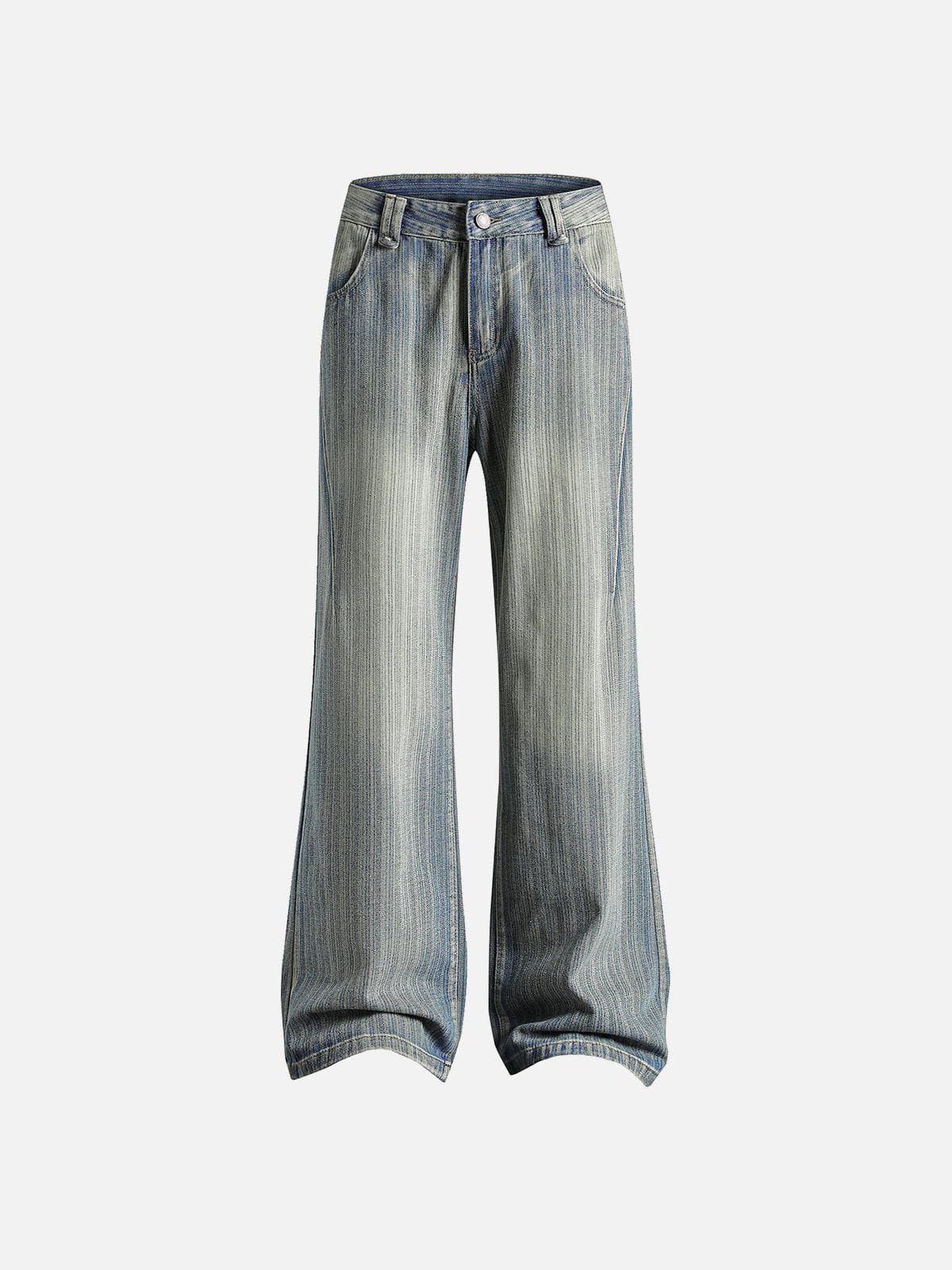 Striped Washed Baggy Jeans for Men | Aelfric Eden
