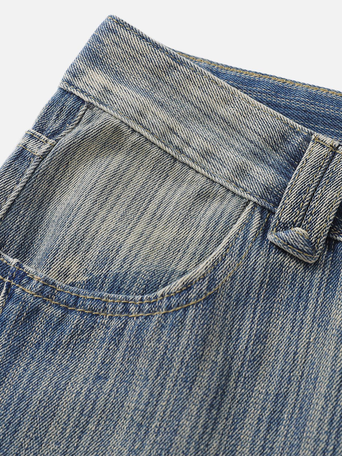 Striped Washed Baggy Jeans for Men | Aelfric Eden