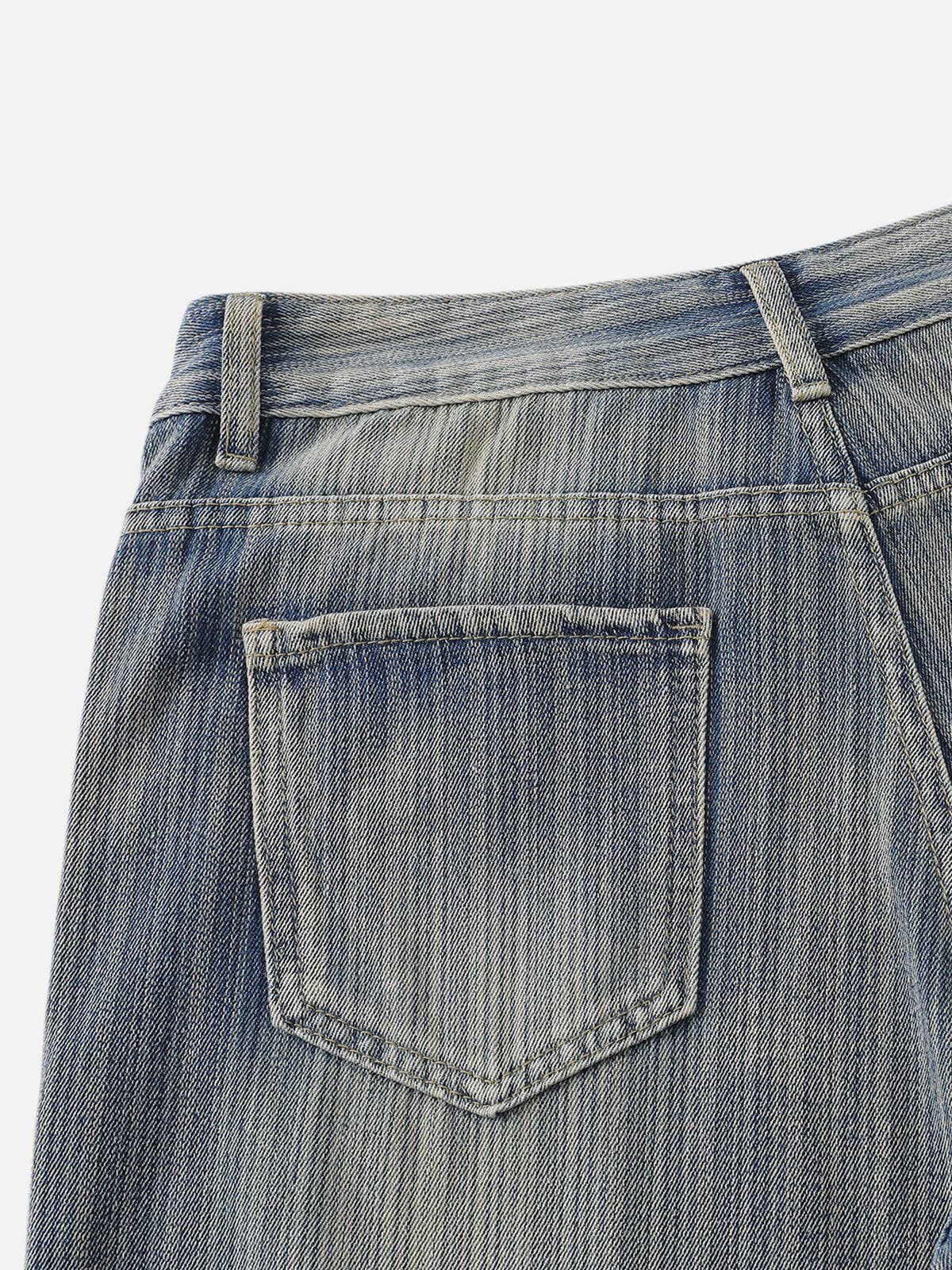Striped Washed Baggy Jeans for Men | Aelfric Eden