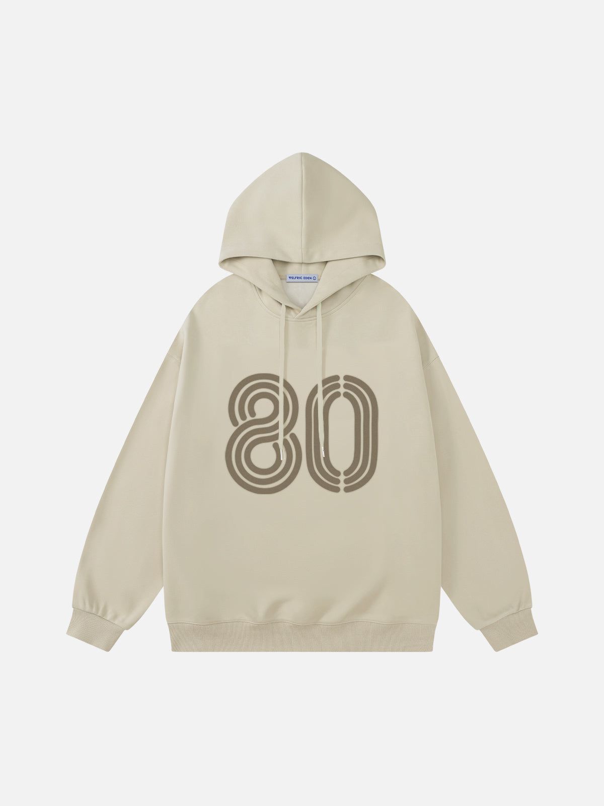 Vintage 80 Print Pullover Hoodie - Soft Cotton & Retro Style | Aelfric Eden