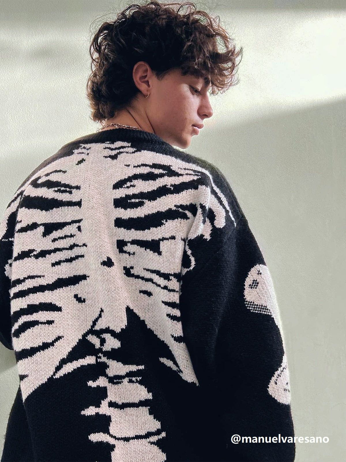 Skeleton Pattern Knit Sweater for Men & Women | Aelfric Eden