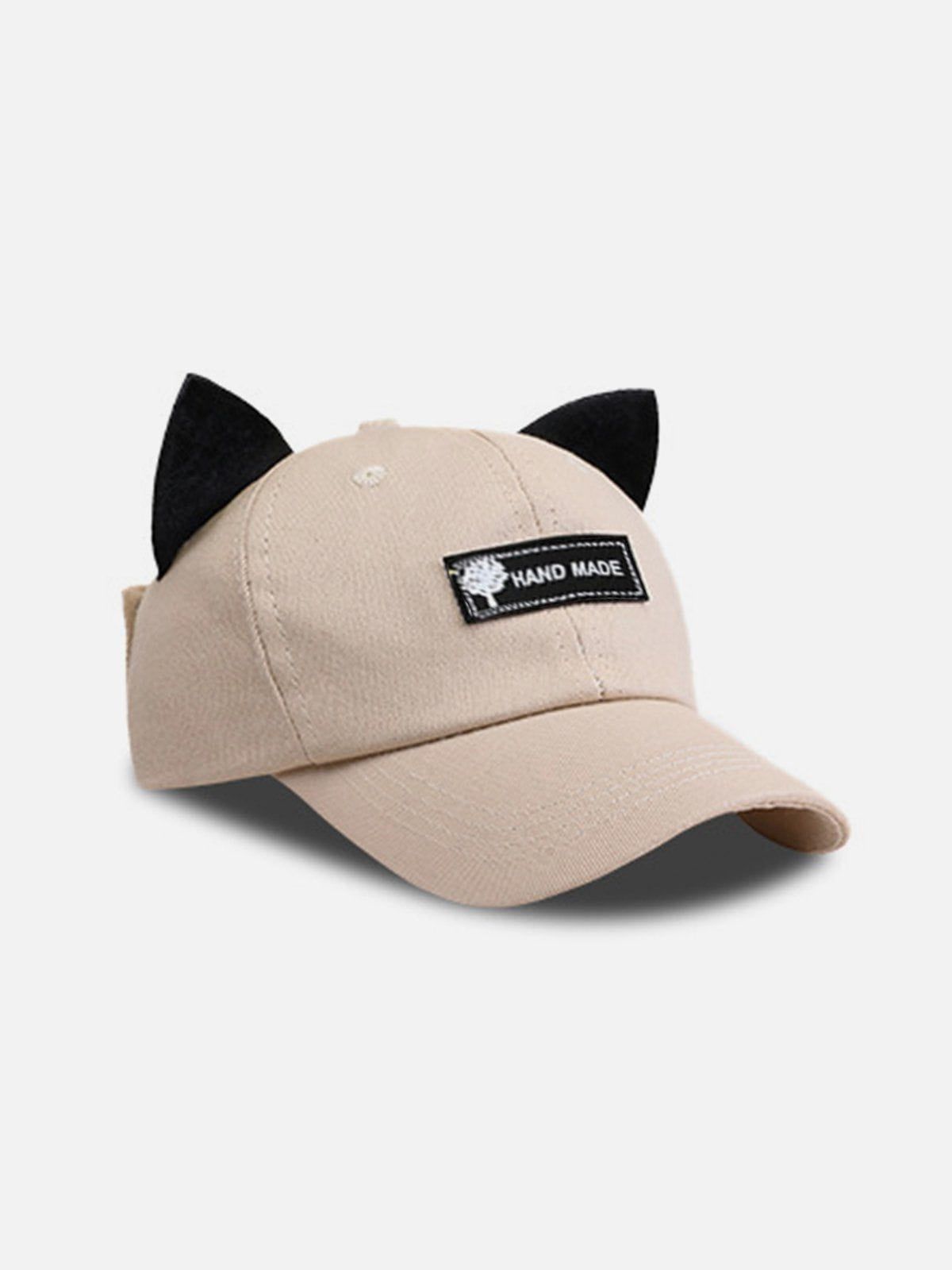 Cat Ears Aviator Glasses Baseball Cap | Unisex Cotton Hat