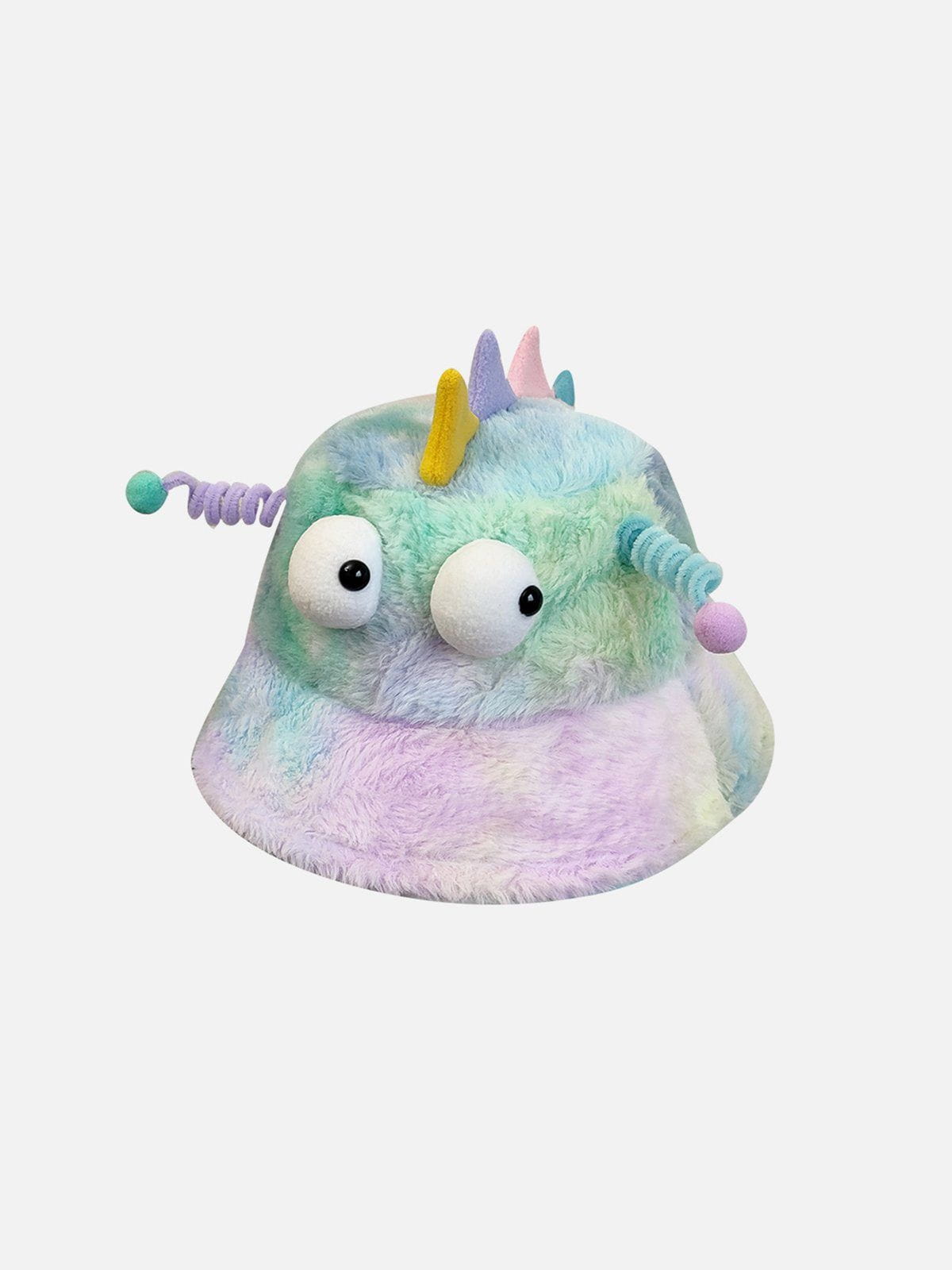 Tie Dye Plush Monster Hat for Adults & Kids | Unique Cartoon Design