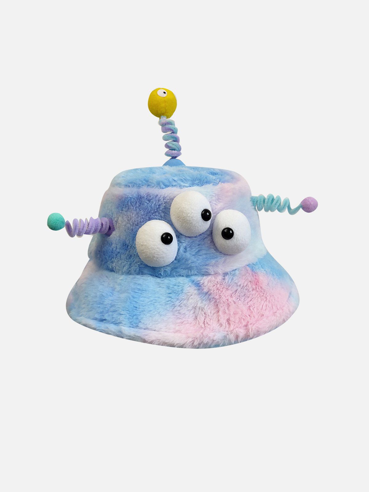 Tie Dye Plush Monster Hat for Adults & Kids | Unique Cartoon Design